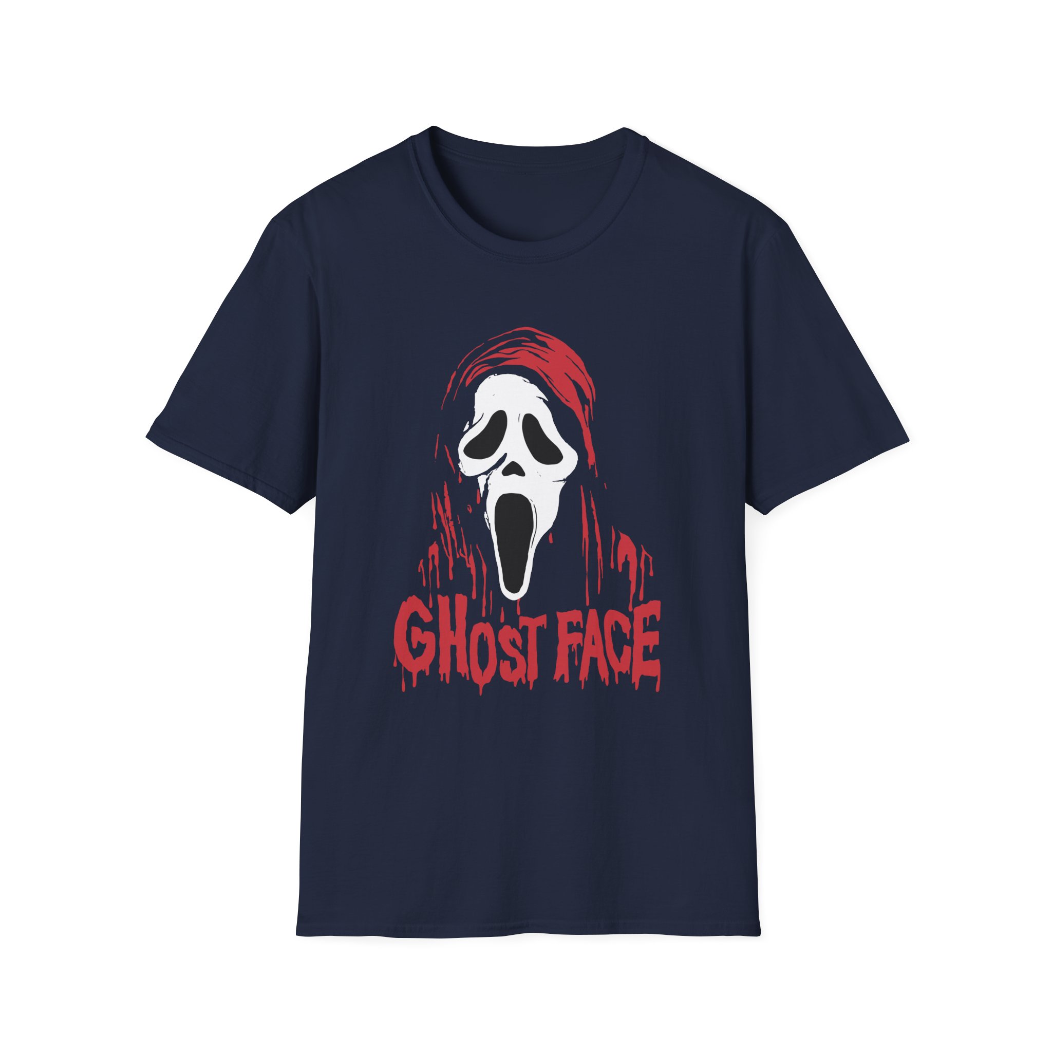 Ghostface Drippy Mask Unisex Softstyle T-Shirt