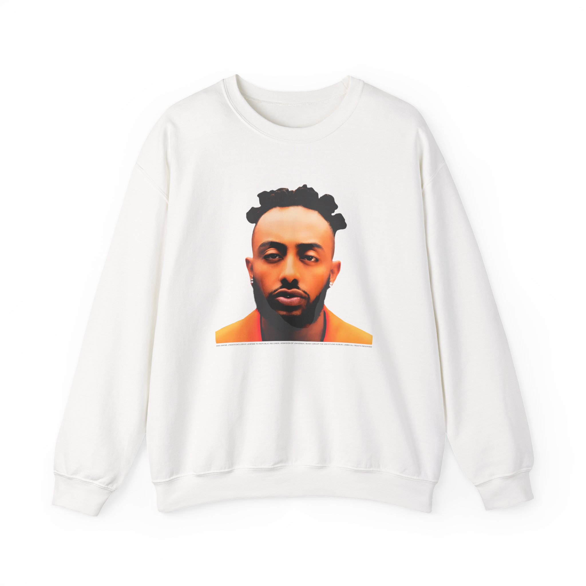 AminĂ© Serving Face Unisex Heavy Blendâ„¢ Crewneck Sweatshirt