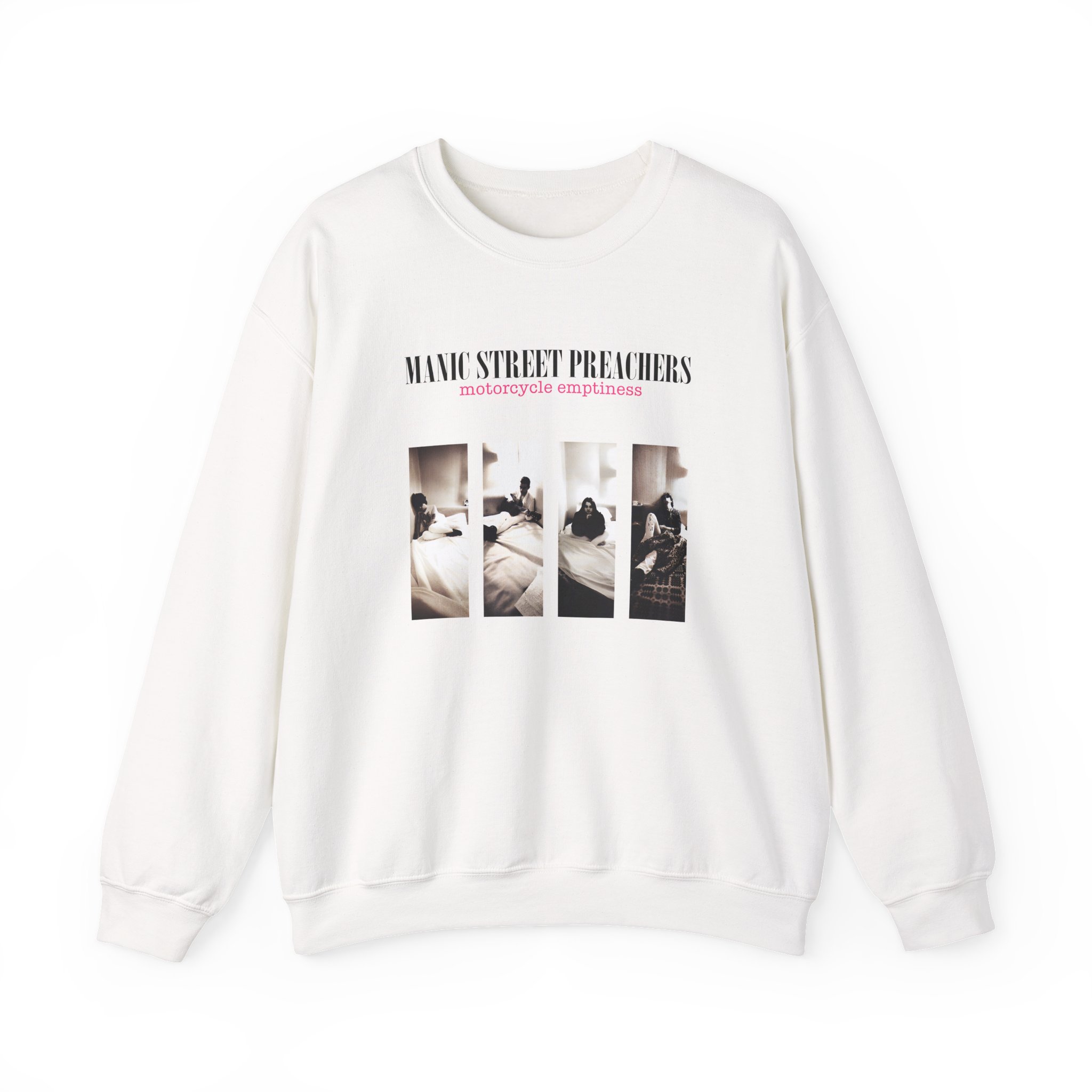 Manic Street Preachers Motorcycle Emptiness Photo Lilac Unisex Heavy Blendâ„¢ Crewneck Sweatshirt