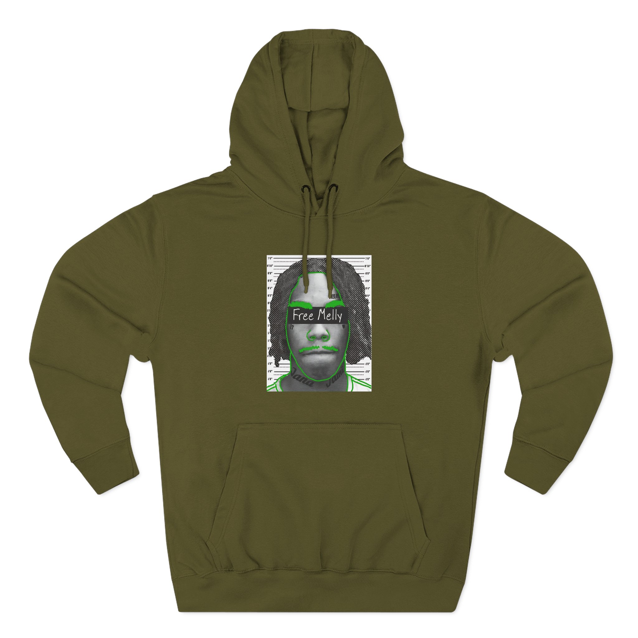 YNW Melly Free Melly Three-Panel Fleece Hoodie