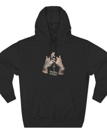 Anuel Aa 1 Million Seguidores Three-Panel Fleece Hoodie