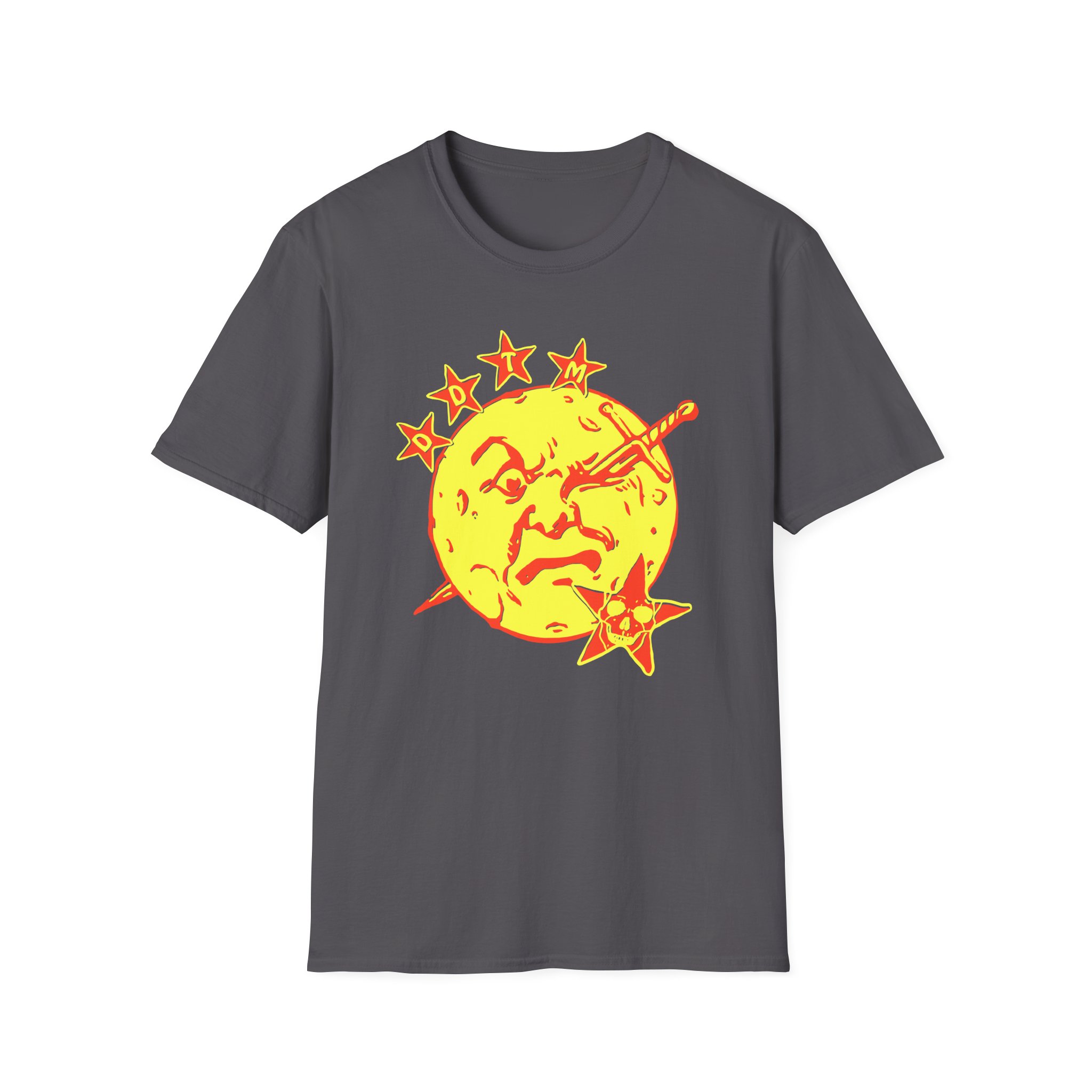 Foxing Moon Face Unisex Softstyle T-Shirt