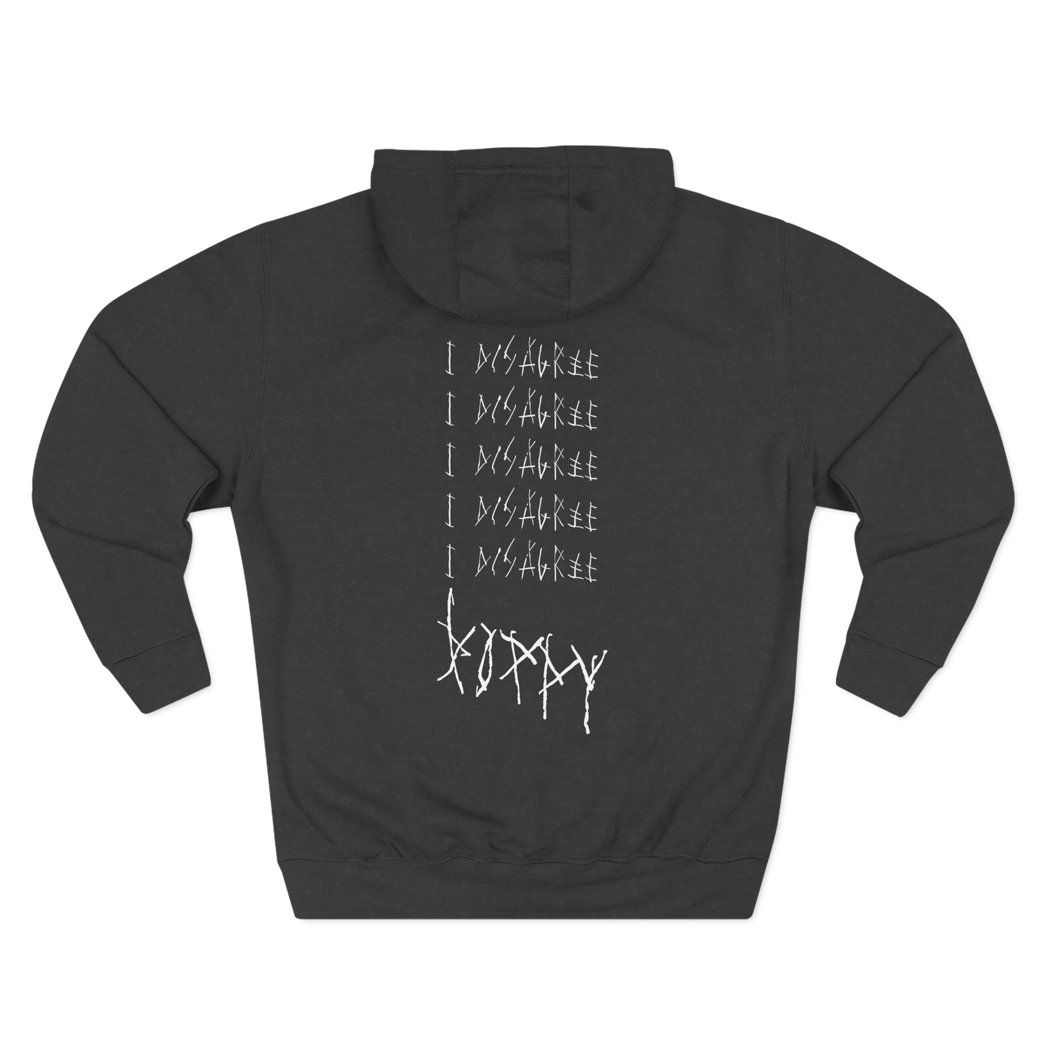 Poppy I Disagree' Album Artwork Three-Panel Fleece Hoodie