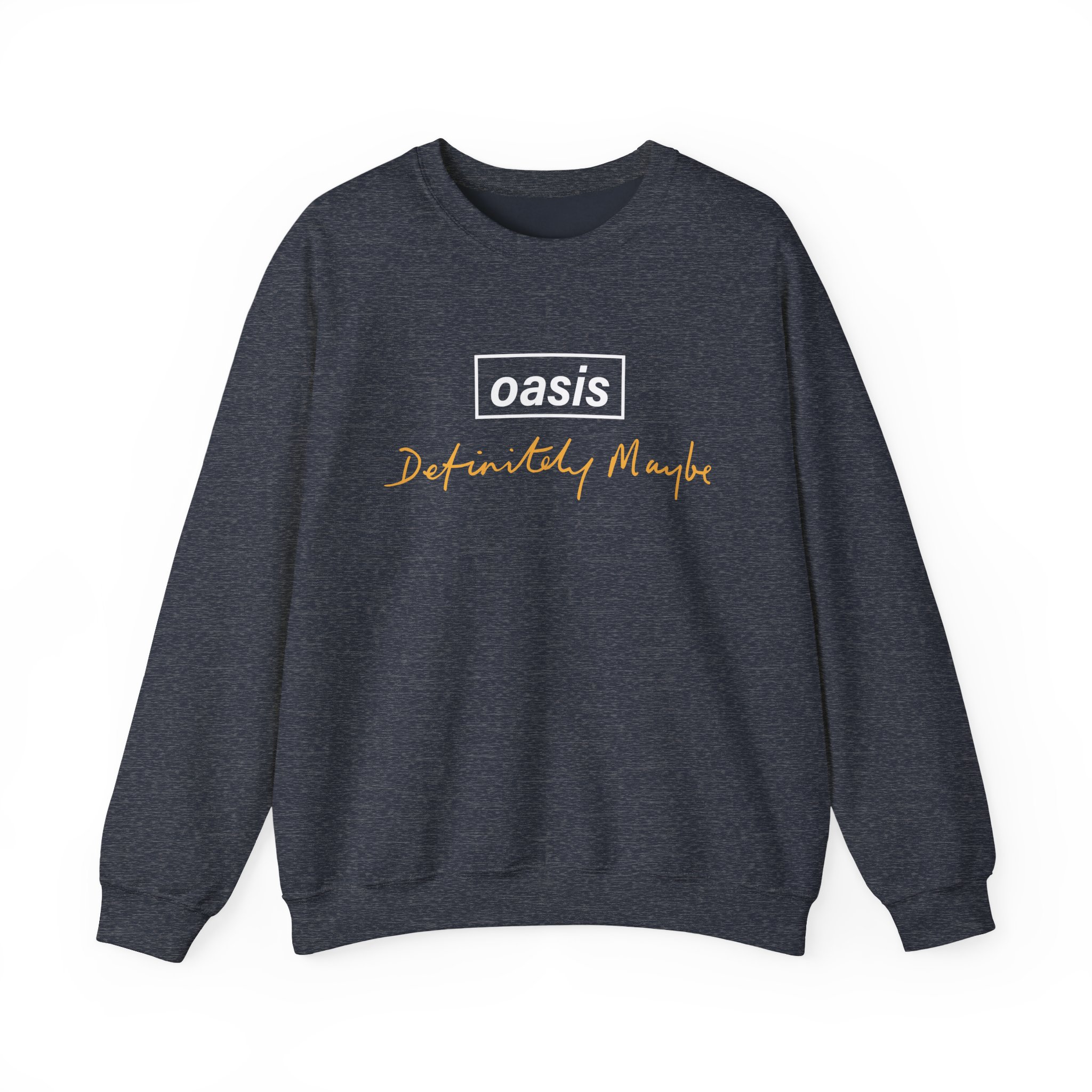 Oasis Definitely Maybe Tracklist Unisex Heavy Blendâ„¢ Crewneck Sweatshirt