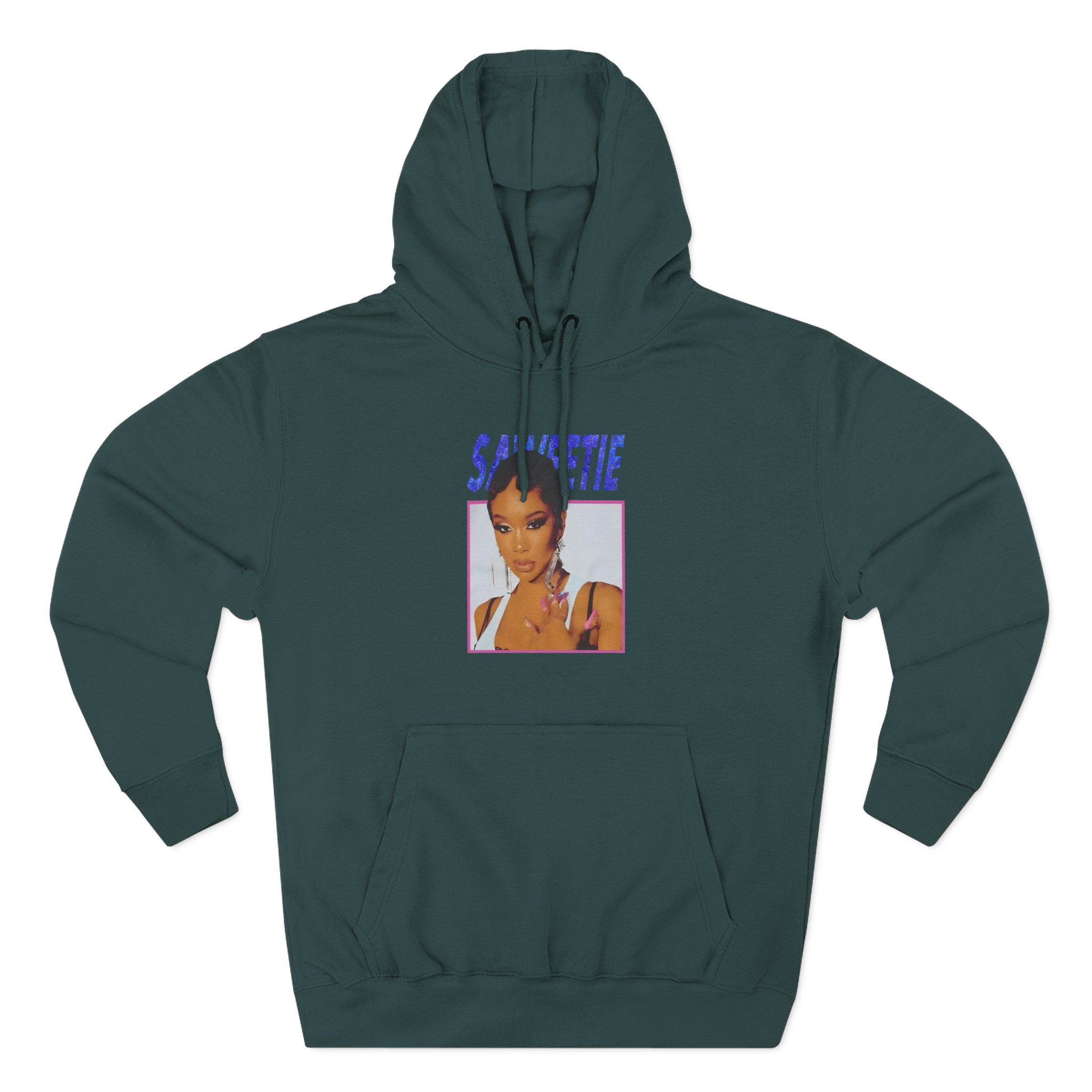 Saweetie Portrait Three-Panel Fleece Hoodie