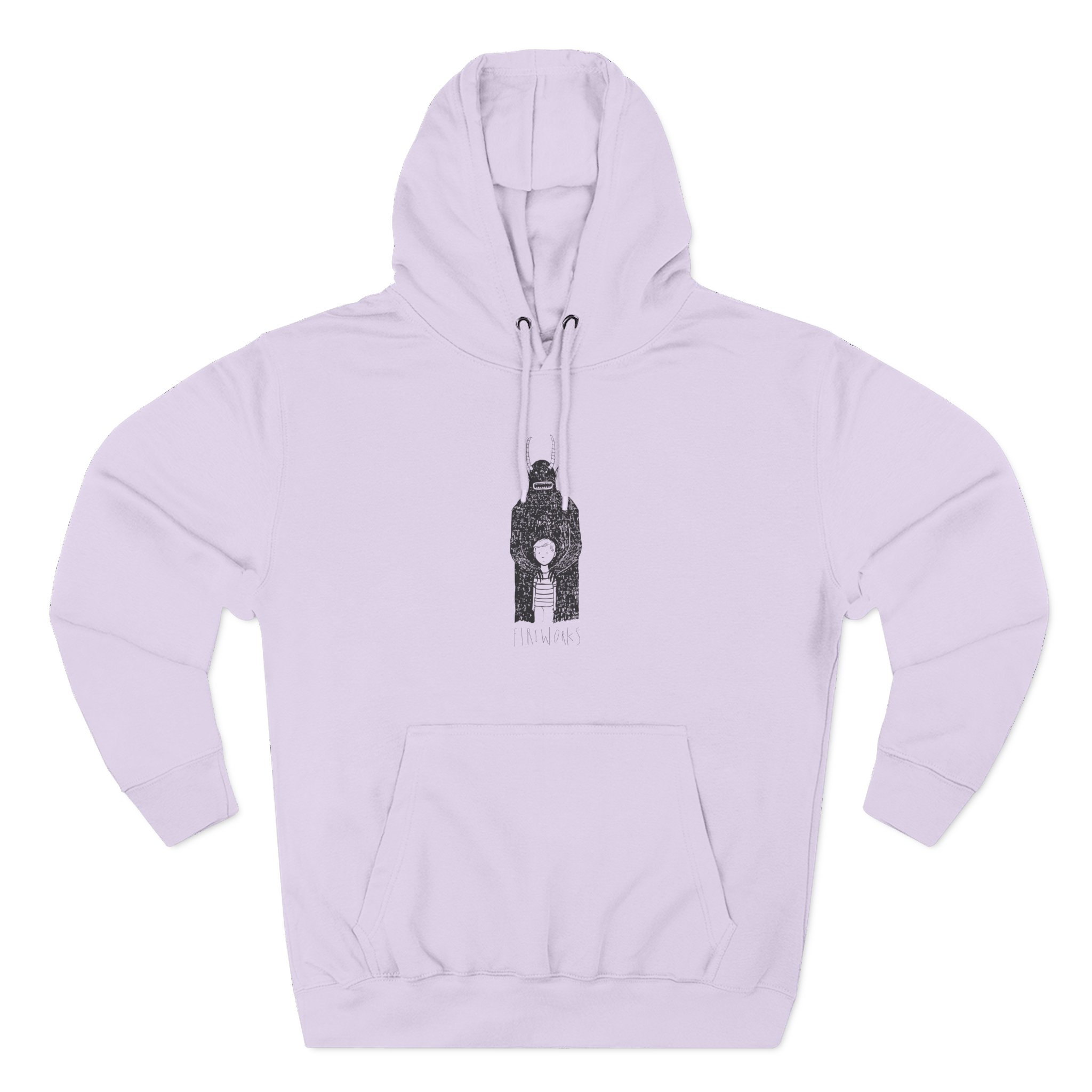 Fireworks Monster Three-Panel Fleece Hoodie