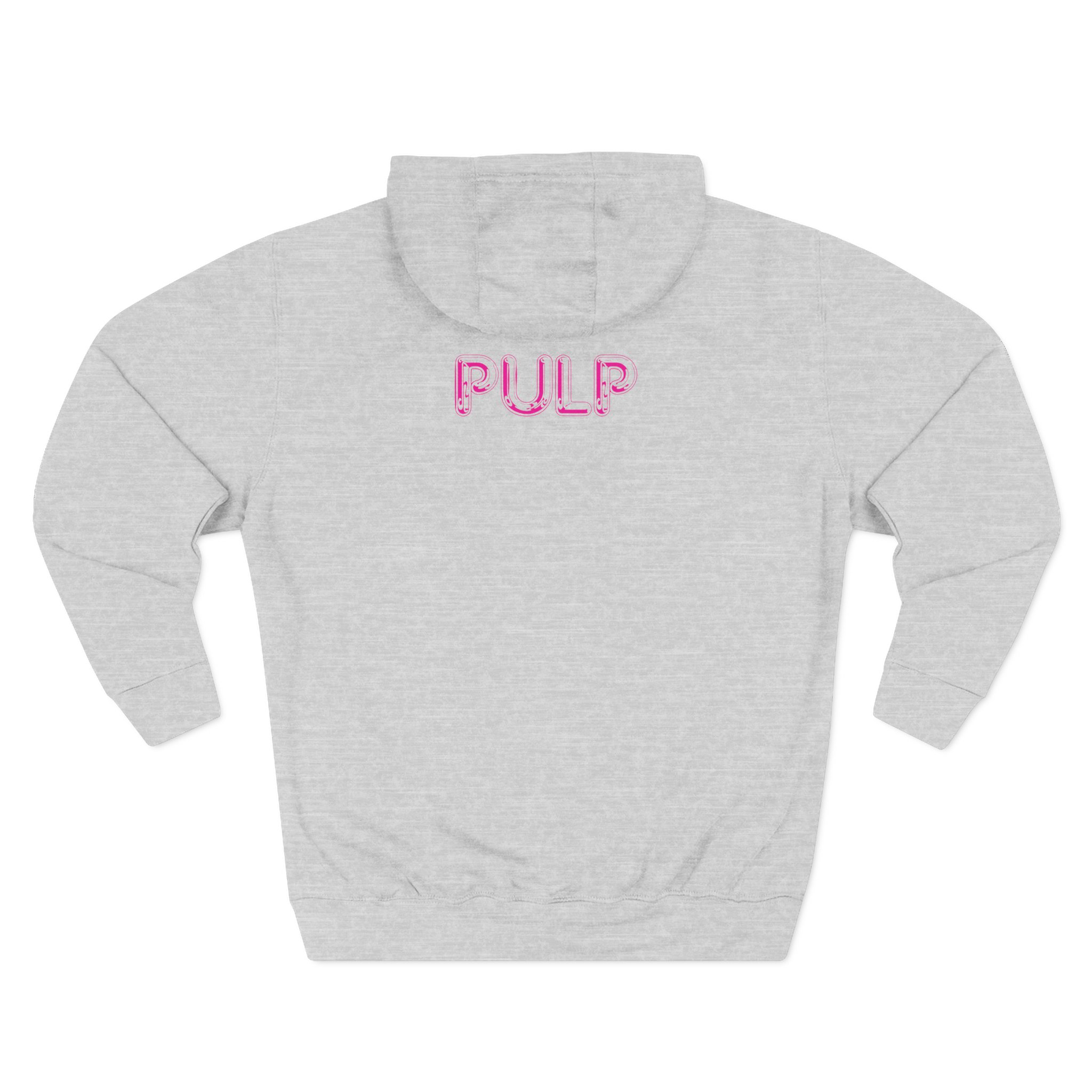 Pulp Let’s All Meet Up Ecru Three-Panel Fleece Hoodie