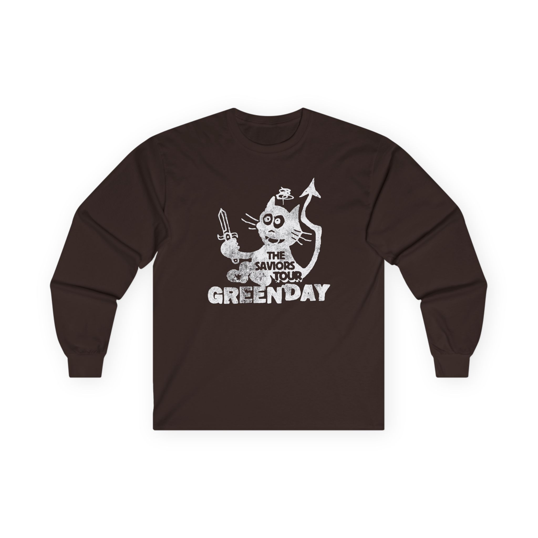 Green Day Cat and Sword Unisex Ultra Cotton Long Sleeve Tee