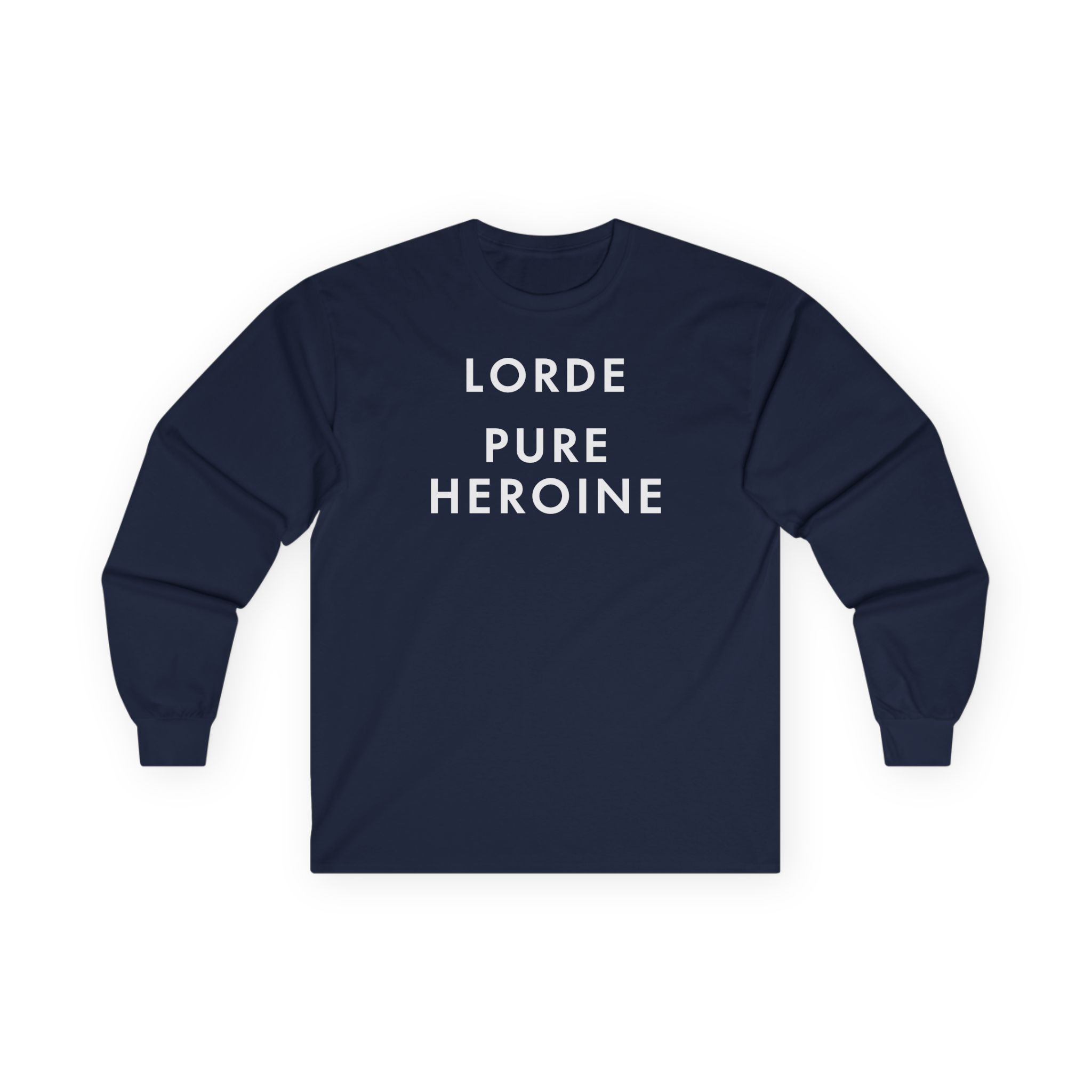 Lorde Pure Heroine Music Album Unisex Ultra Cotton Long Sleeve Tee