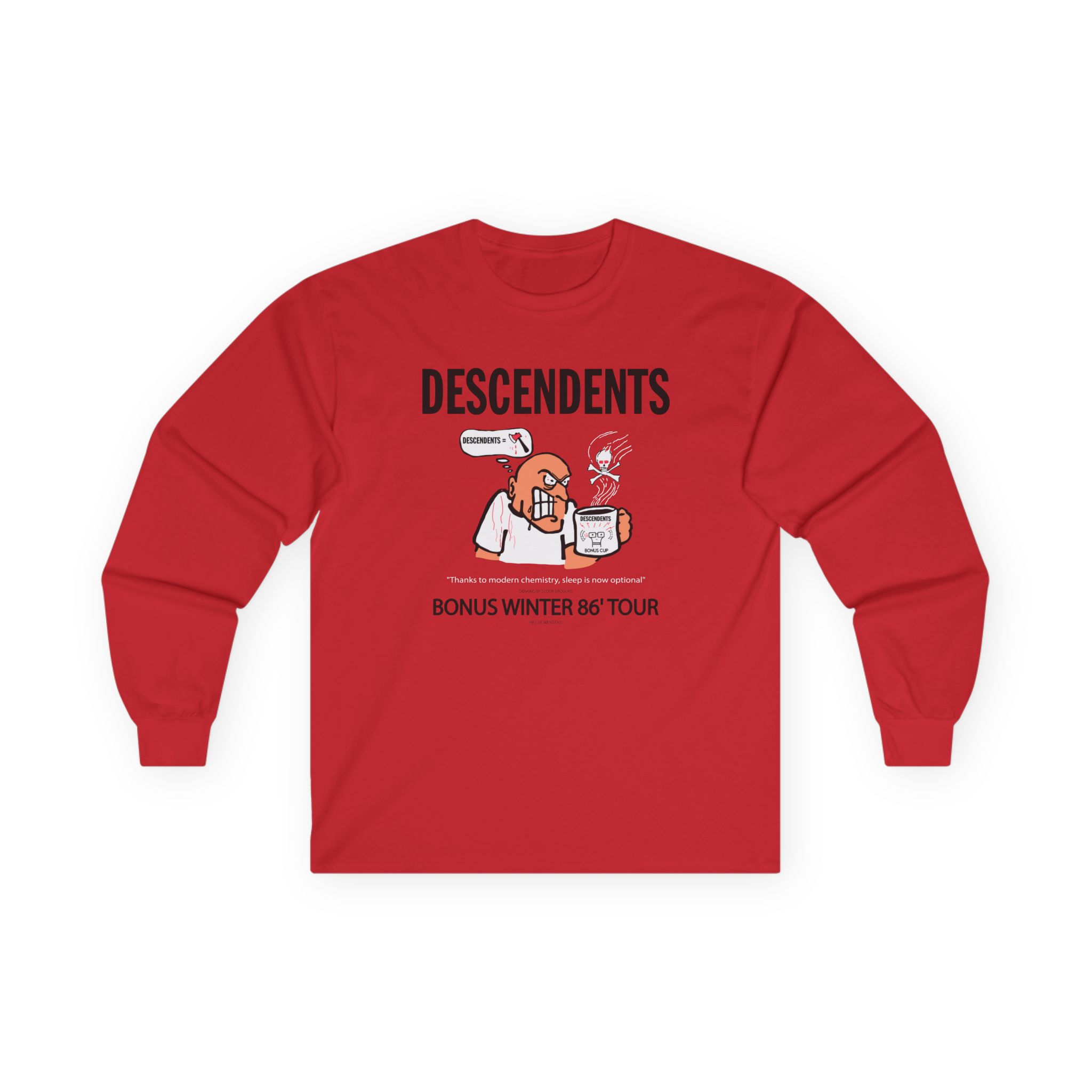 Descendents Bonus Cup '86 Tour Unisex Ultra Cotton Long Sleeve Tee