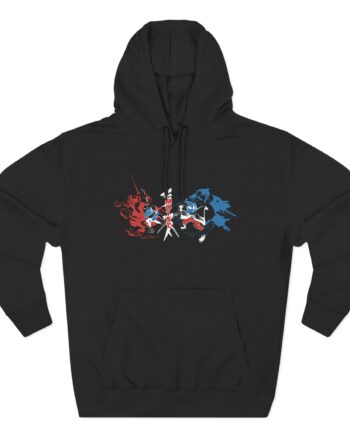 Moist Battle Three-Panel Fleece Hoodie