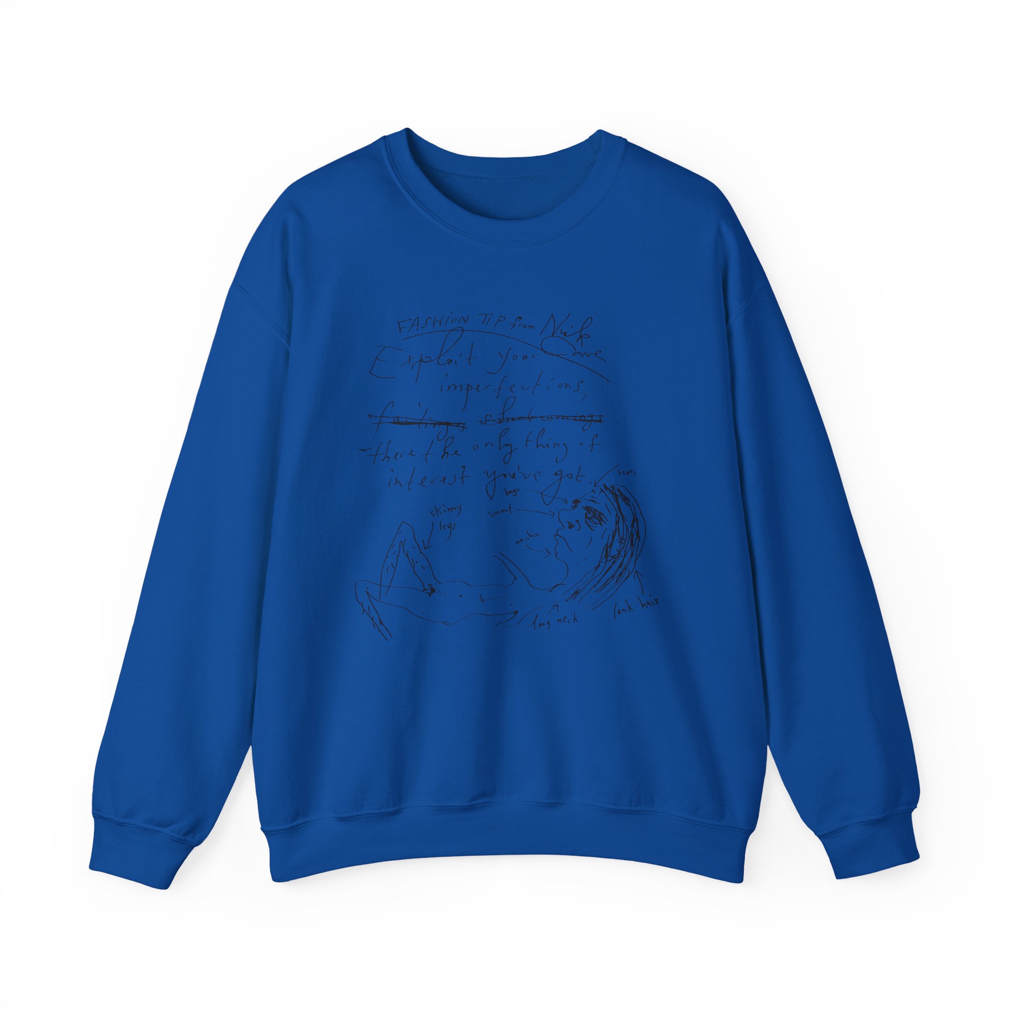 Nick Cave Fashion Tips Unisex Heavy Blendâ„¢ Crewneck Sweatshirt