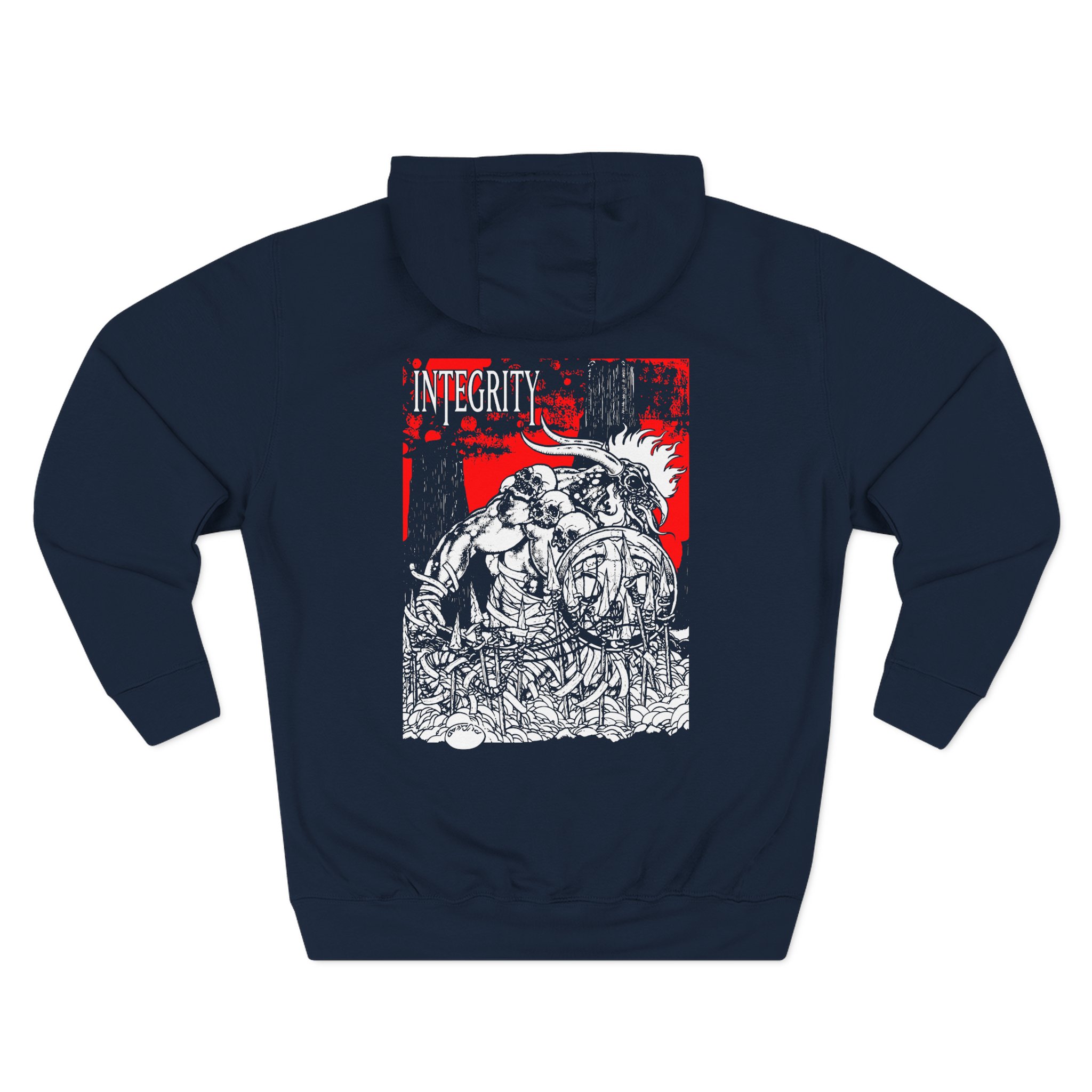 Integrity Humanity Is The Devil Three-Panel Fleece Hoodie
