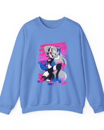 Helluva Boss Loona Micro Ribbed Unisex Heavy Blend™ Crewneck Sweatshirt