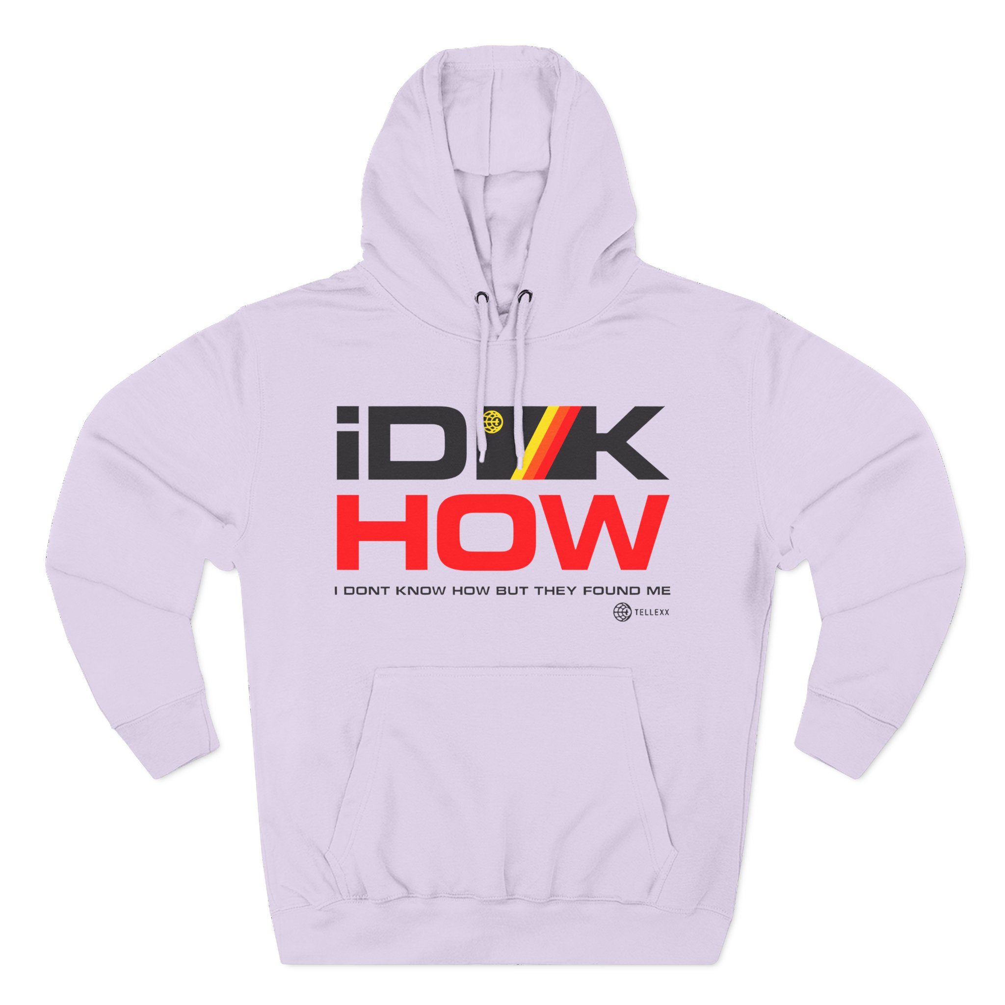 iDKHOW Striped Box Gold Three-Panel Fleece Hoodie