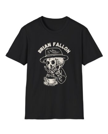 Brian Fallon Smoking Skeleton Unisex Softstyle T-Shirt