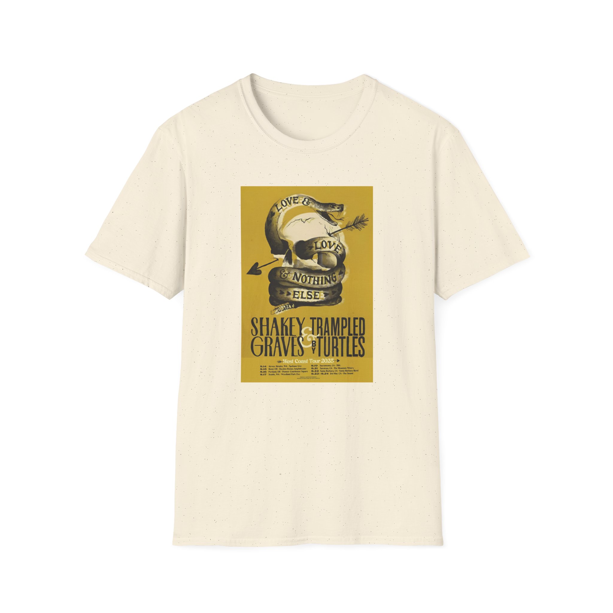 Shakey Graves West Coast Tour Unisex Softstyle T-Shirt