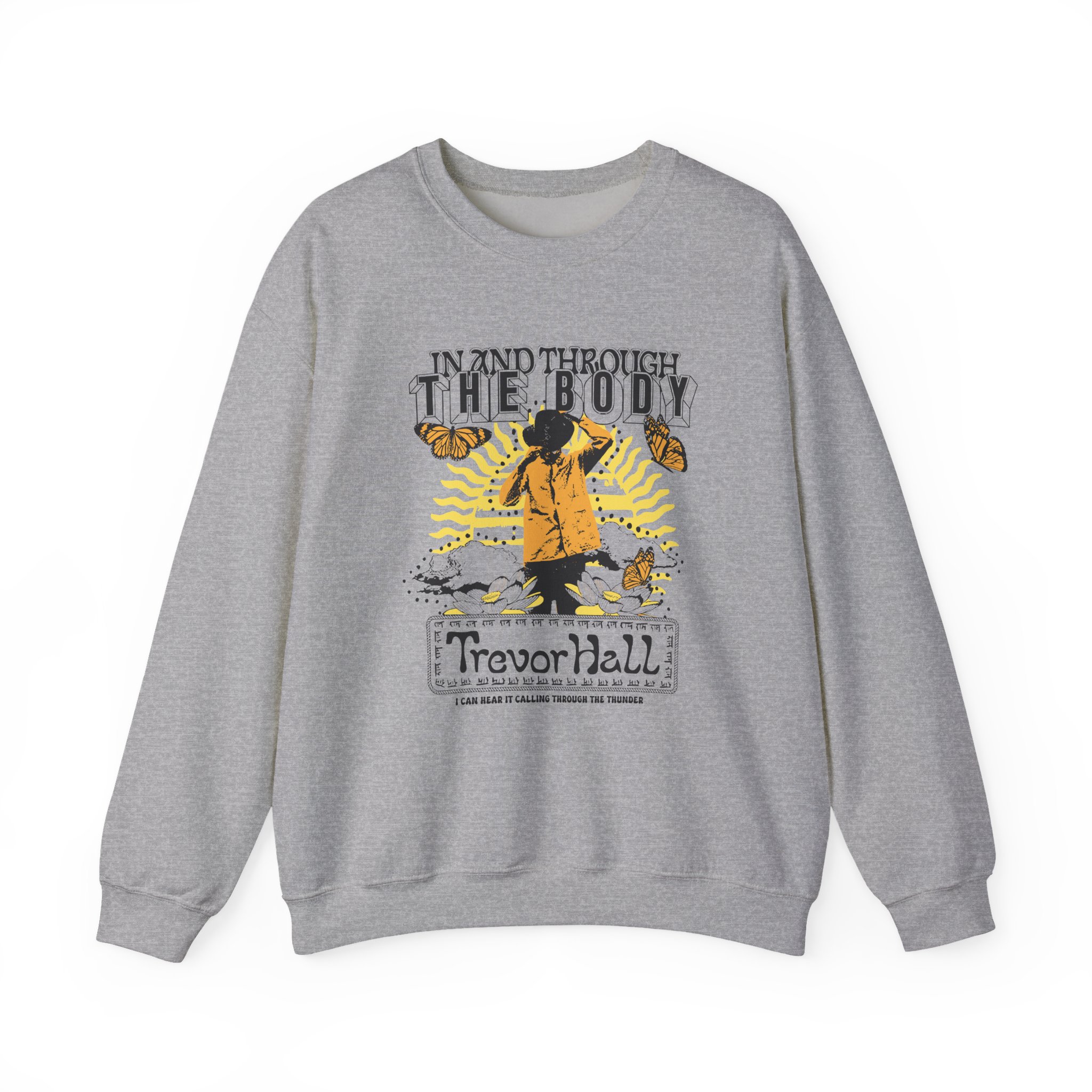 Trevor Hall in and Through the Body Unisex Heavy Blendâ„¢ Crewneck Sweatshirt