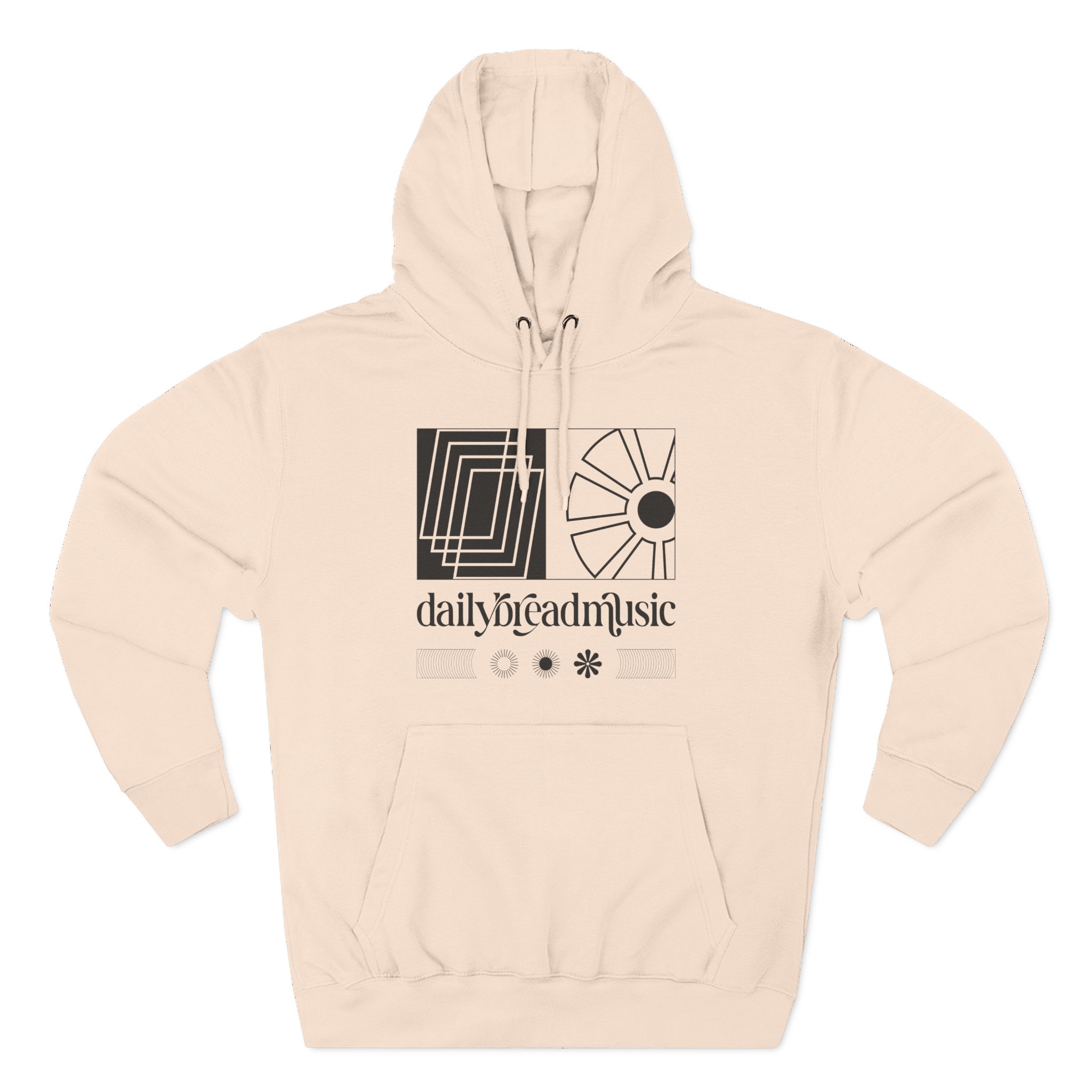 Daily Bread Tri Flower Three-Panel Fleece Hoodie