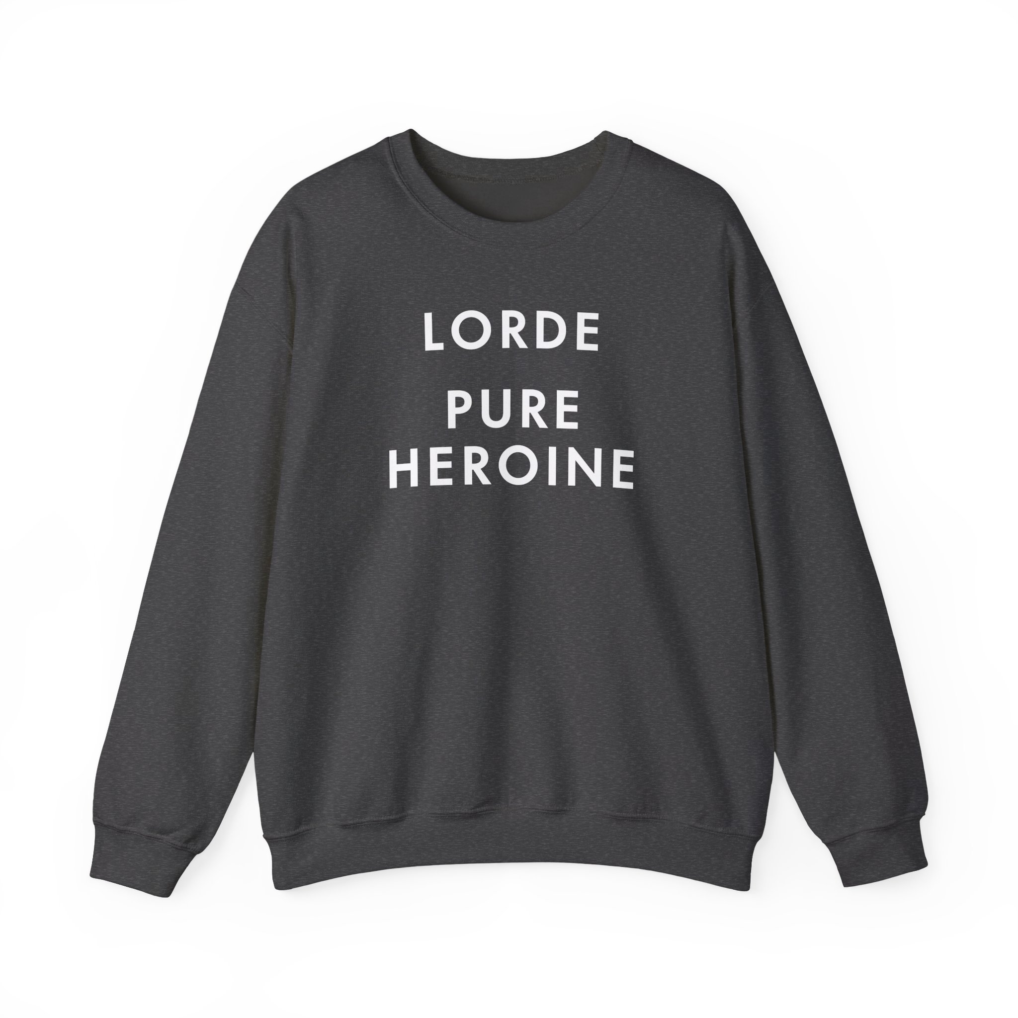 Lorde Pure Heroine Music Album Unisex Heavy Blendâ„¢ Crewneck Sweatshirt
