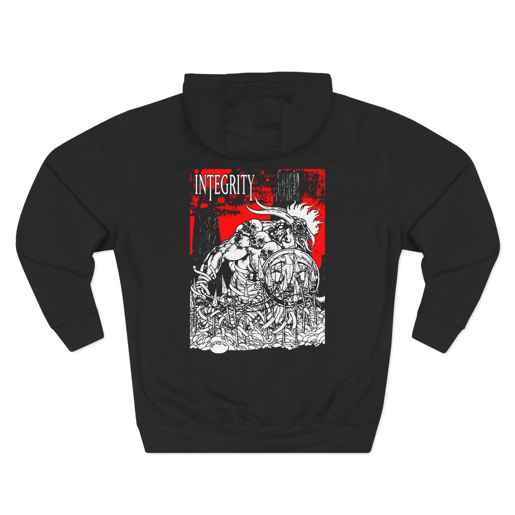 Integrity Humanity Is The Devil Three-Panel Fleece Hoodie