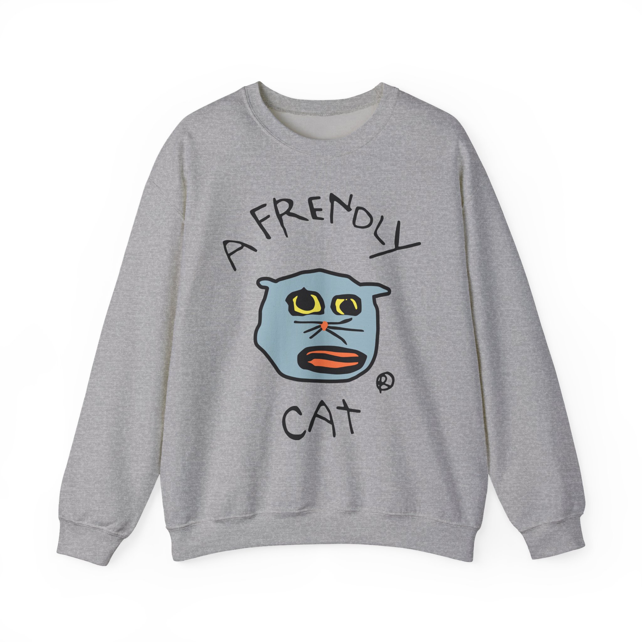 Lirik Just a Frendly Cat Unisex Heavy Blendâ„¢ Crewneck Sweatshirt