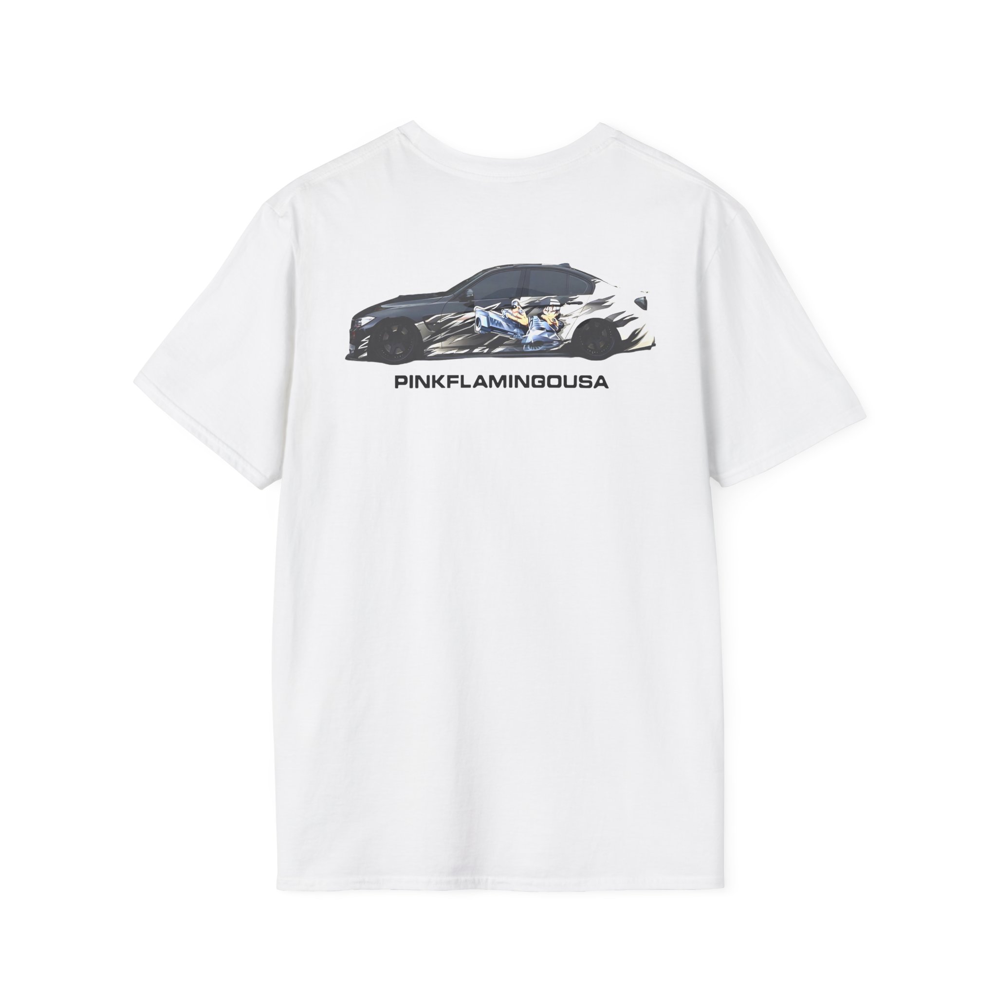 Xavier Wulf Pinkflamingousa Unisex Softstyle T-Shirt