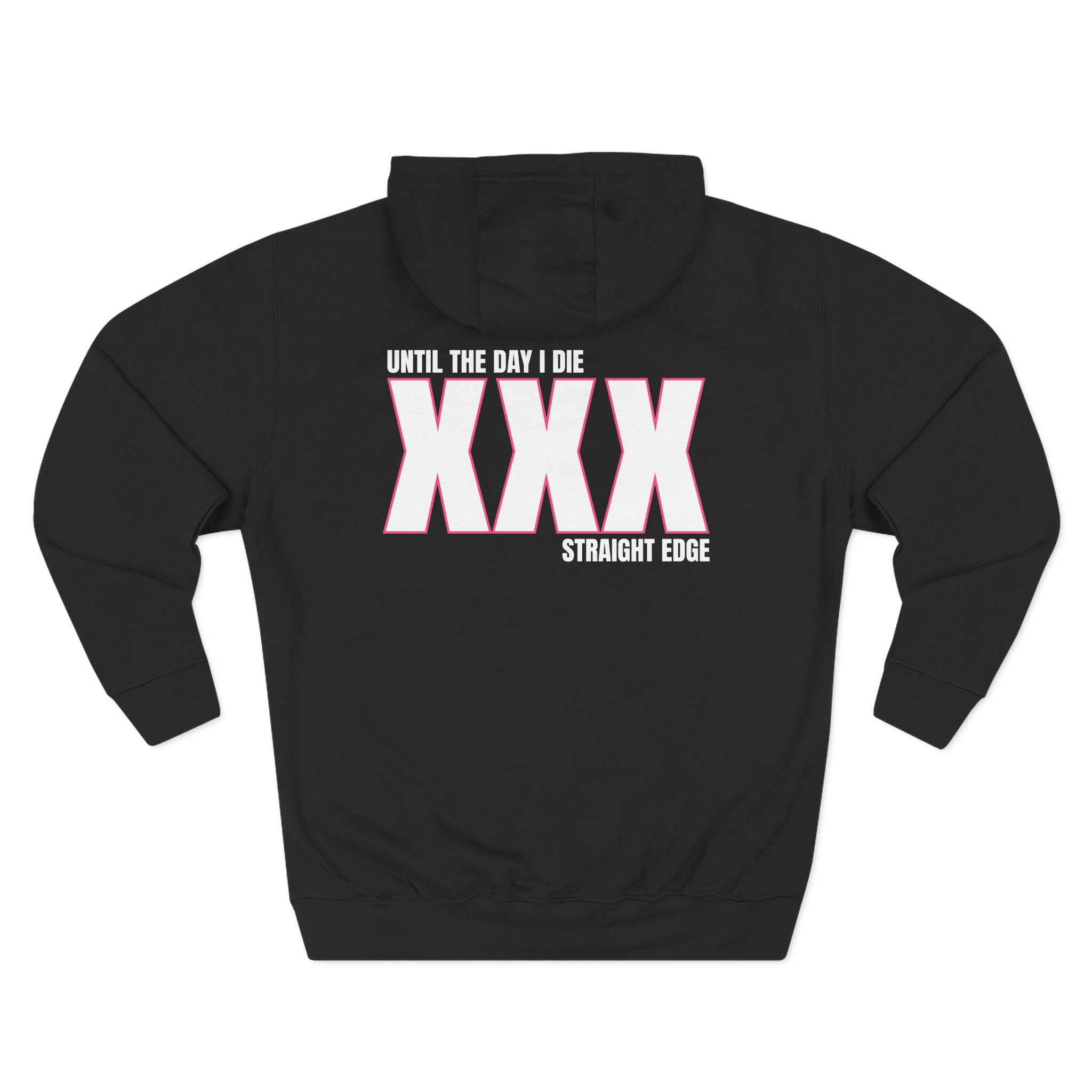 Inclination Straight Edge Three-Panel Fleece Hoodie