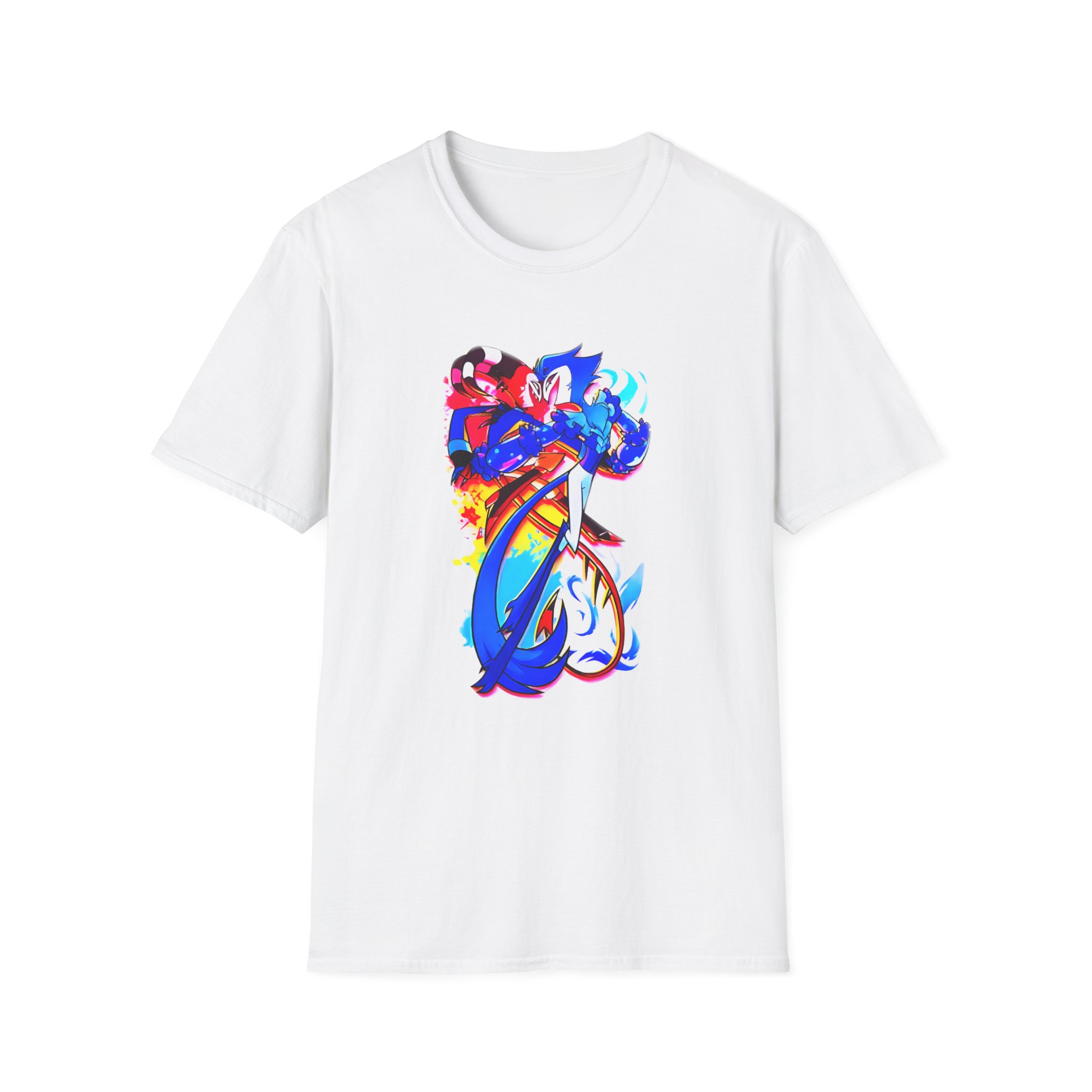 Helluva Boss Stolas & Blitzo Micro Unisex Softstyle T-Shirt