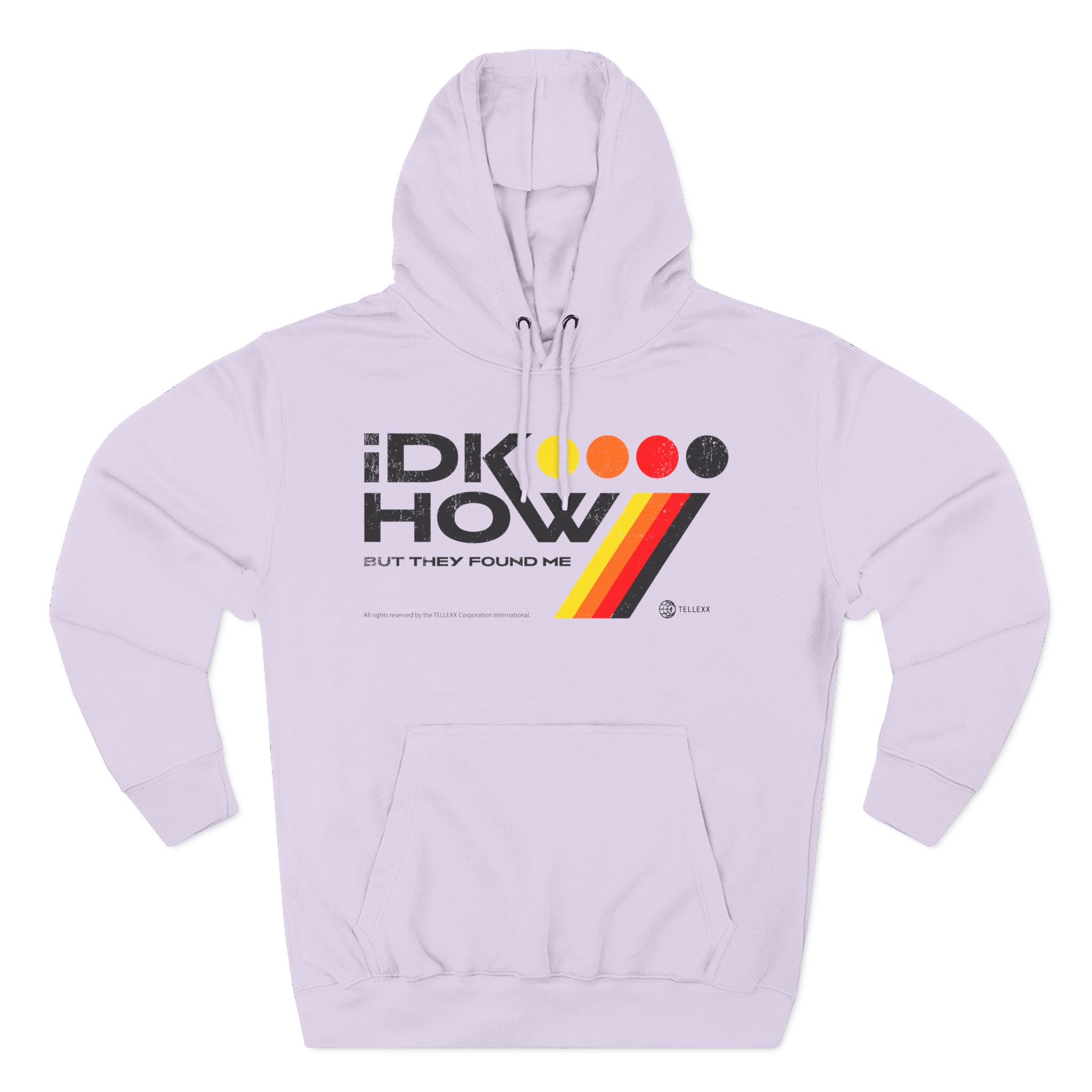 iDKHOW Colored Dots Three-Panel Fleece Hoodie