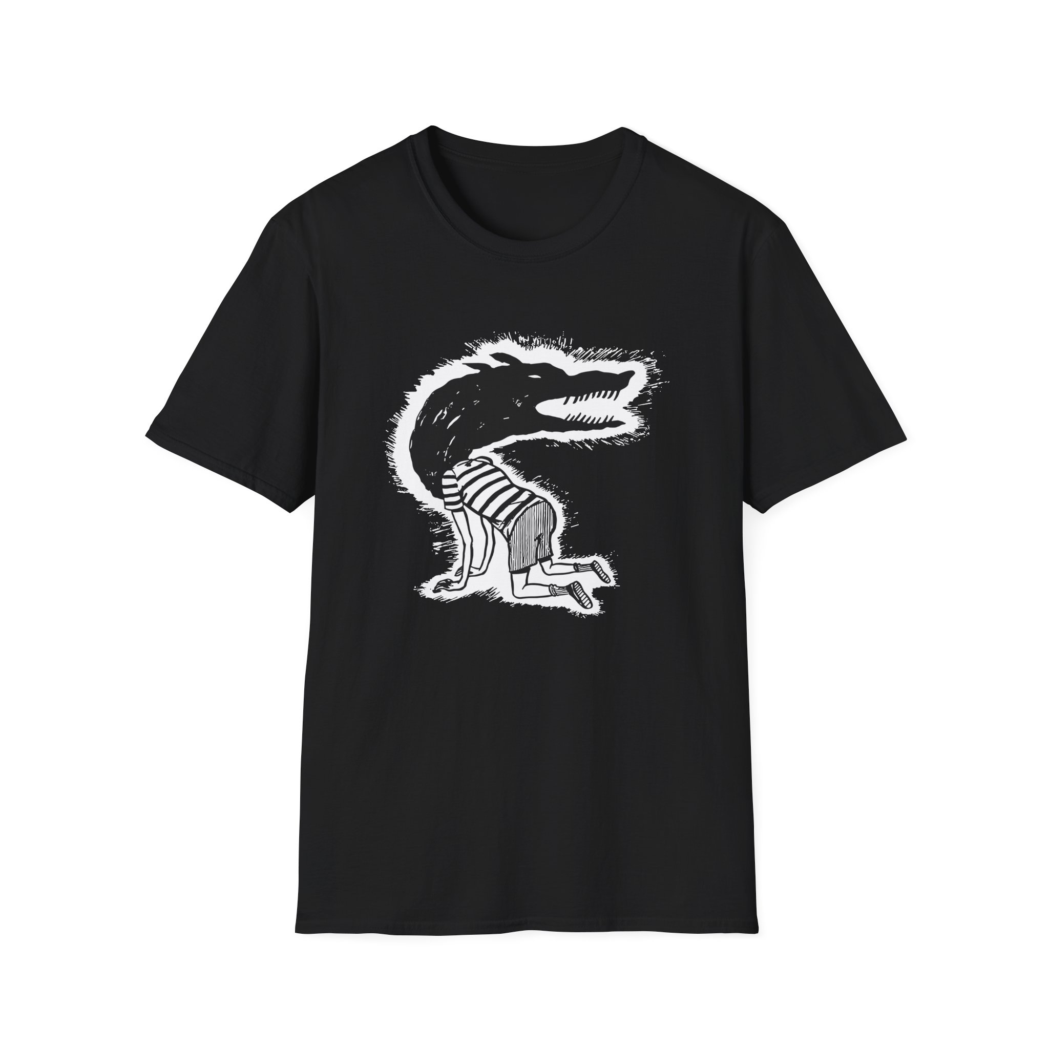 Fireworks Wolf Kid Unisex Softstyle T-Shirt
