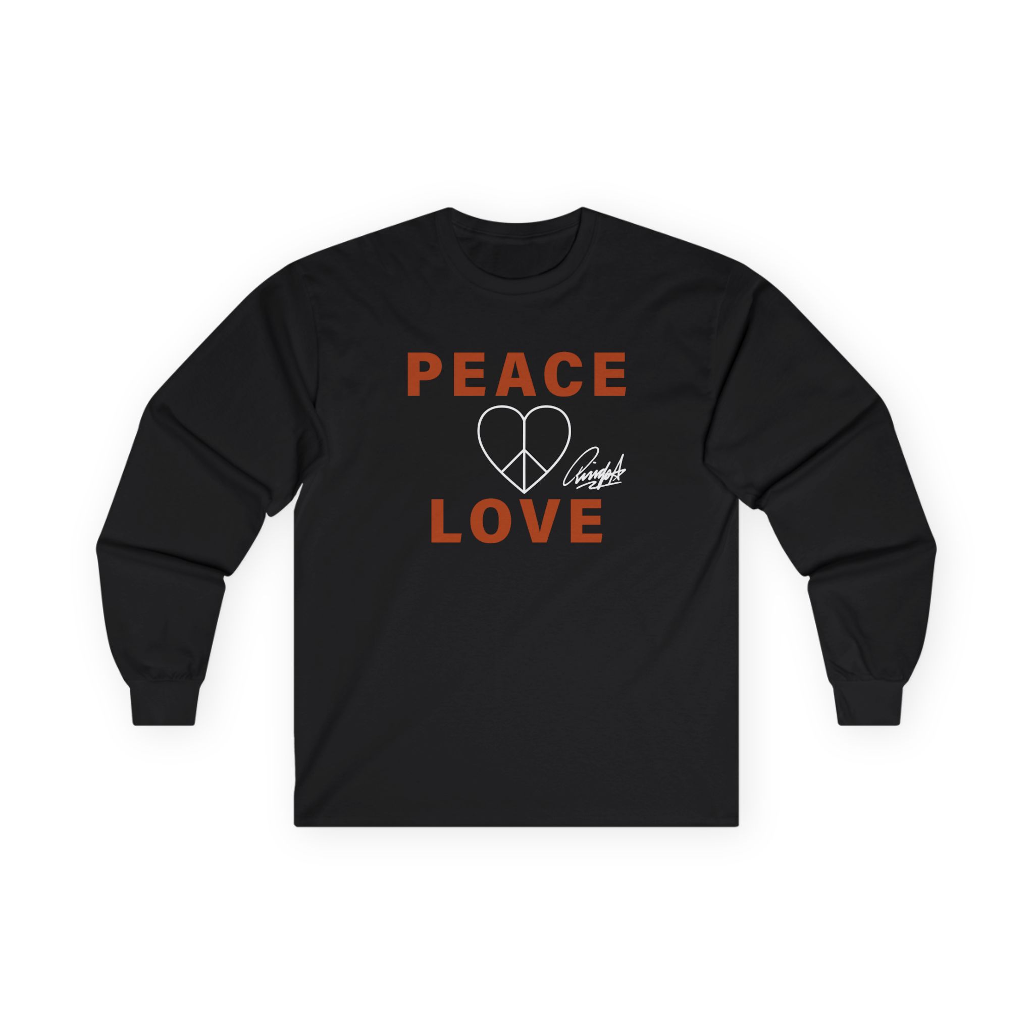Ringo Starr Peace & Love Unisex Ultra Cotton Long Sleeve Tee