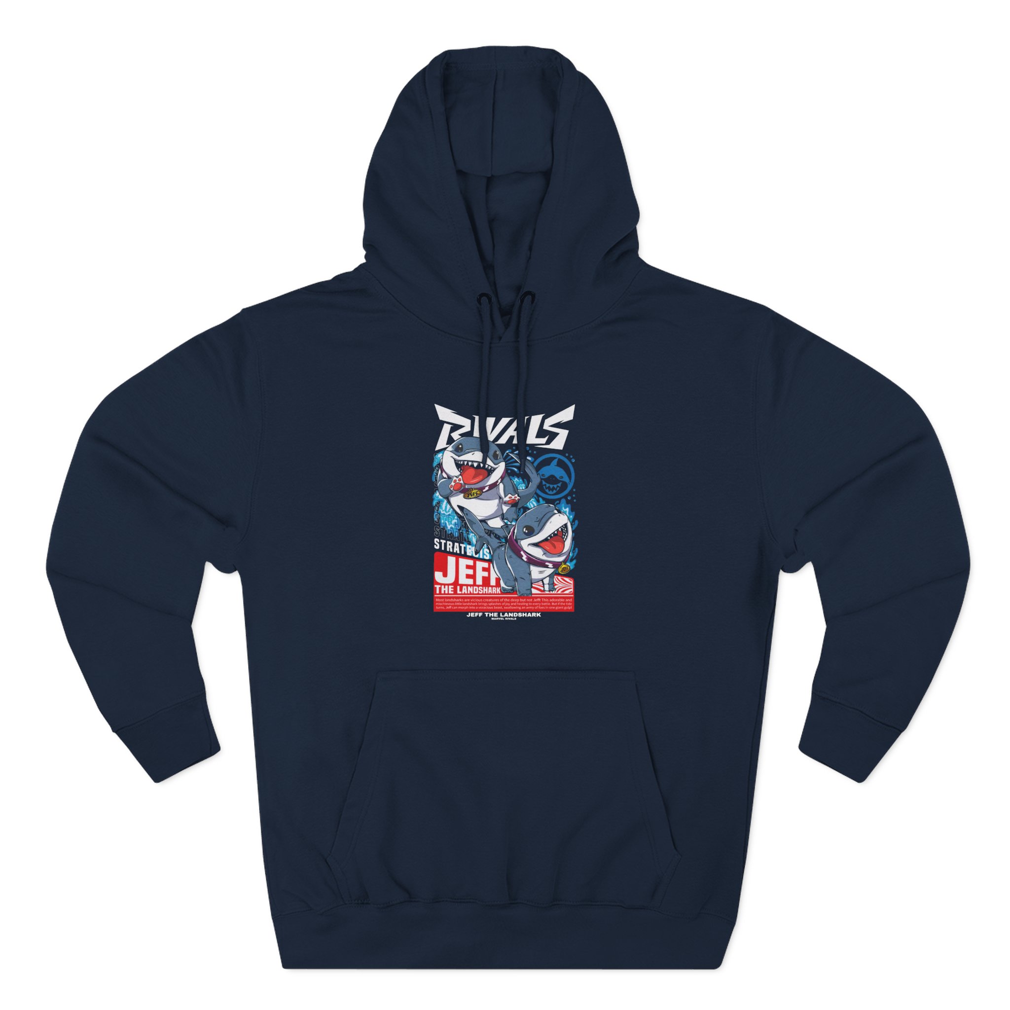 Jeff the Land Shark Three-Panel Fleece Hoodie