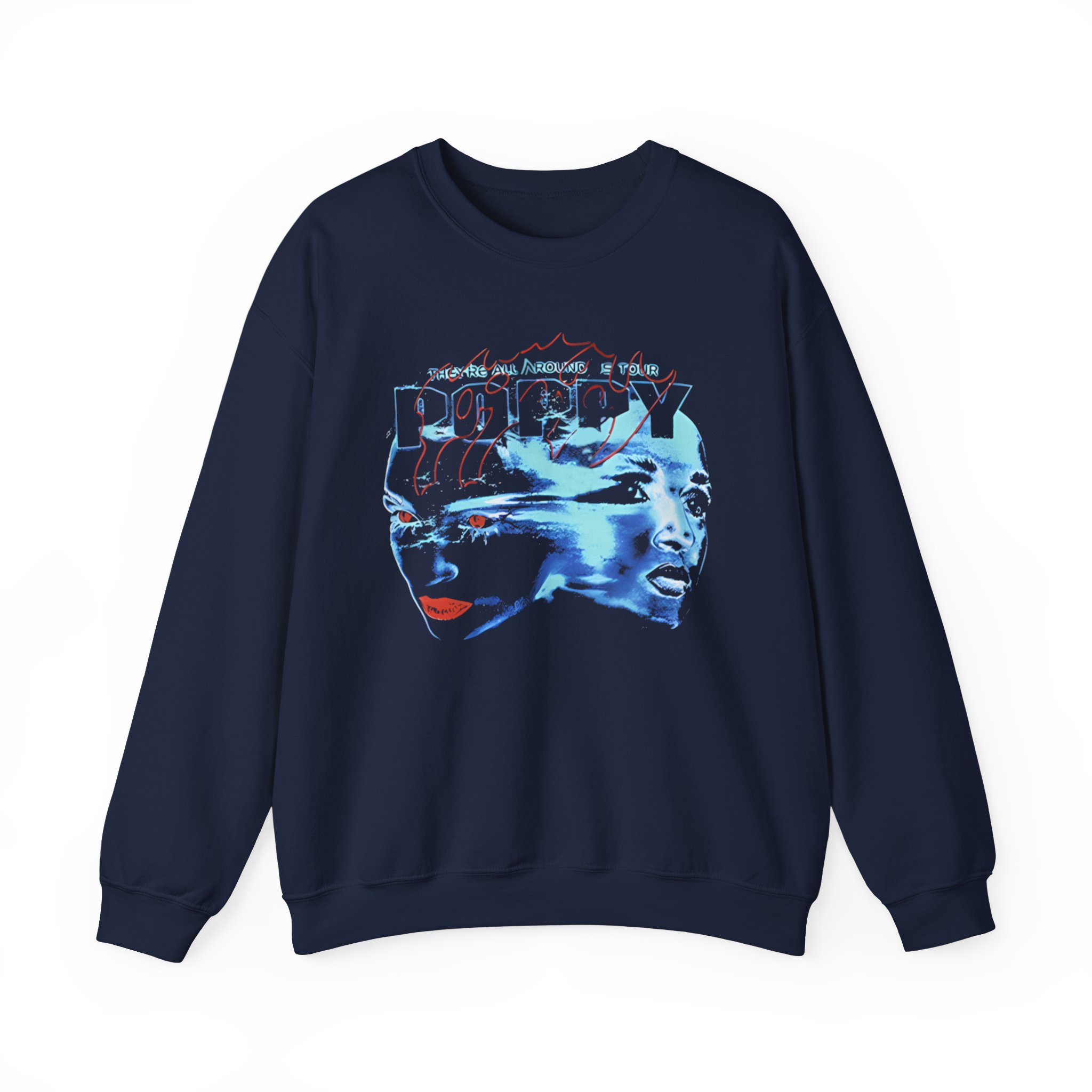 Poppy They Are All Around Us Tour Unisex Heavy Blendâ„¢ Crewneck Sweatshirt