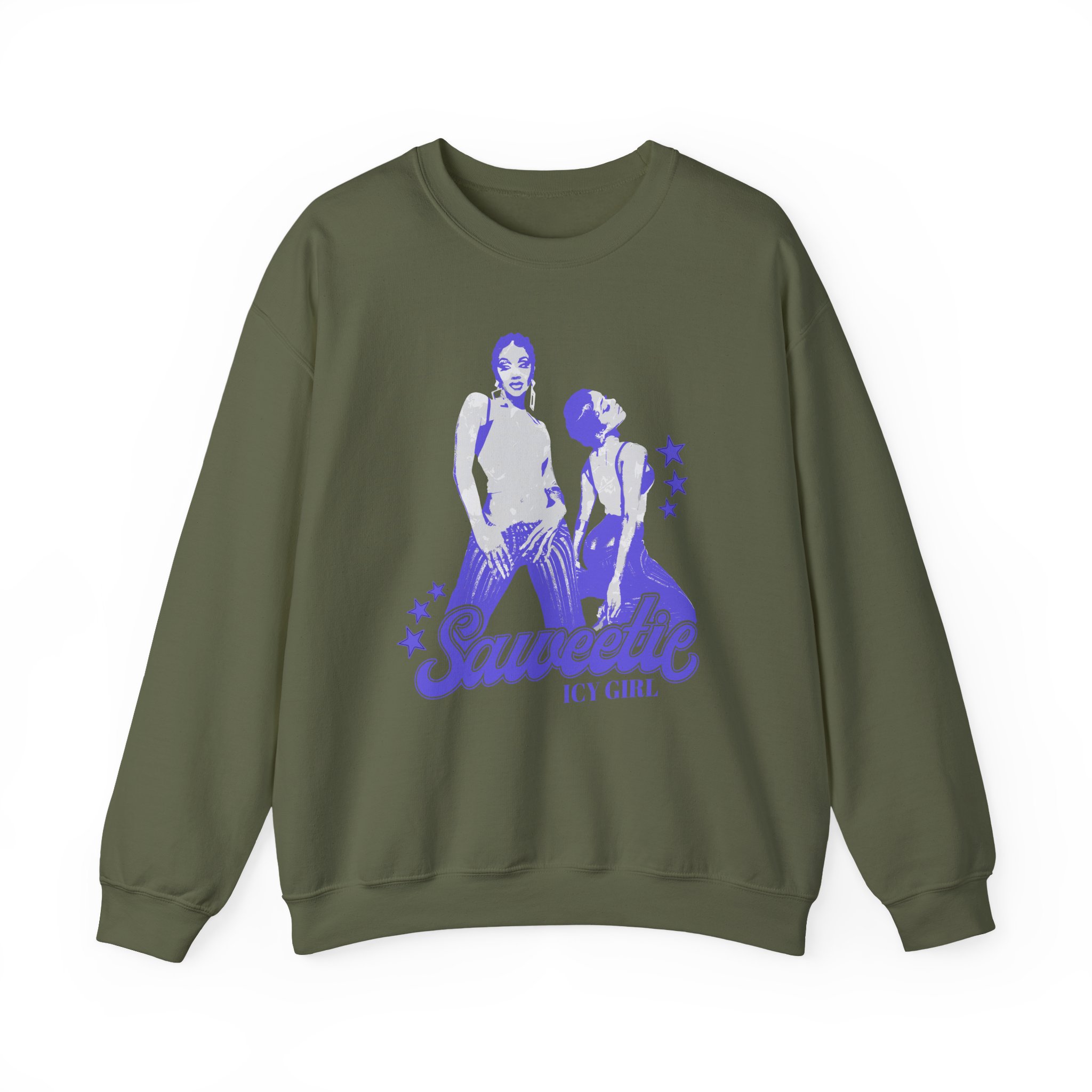 Saweetie Icy Girl Unisex Heavy Blend Crewneck Sweatshirt