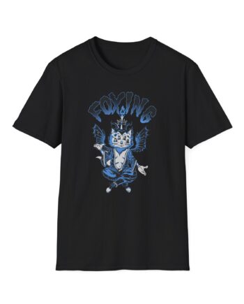 Foxing Four-eyed Cat Unisex Softstyle T-Shirt