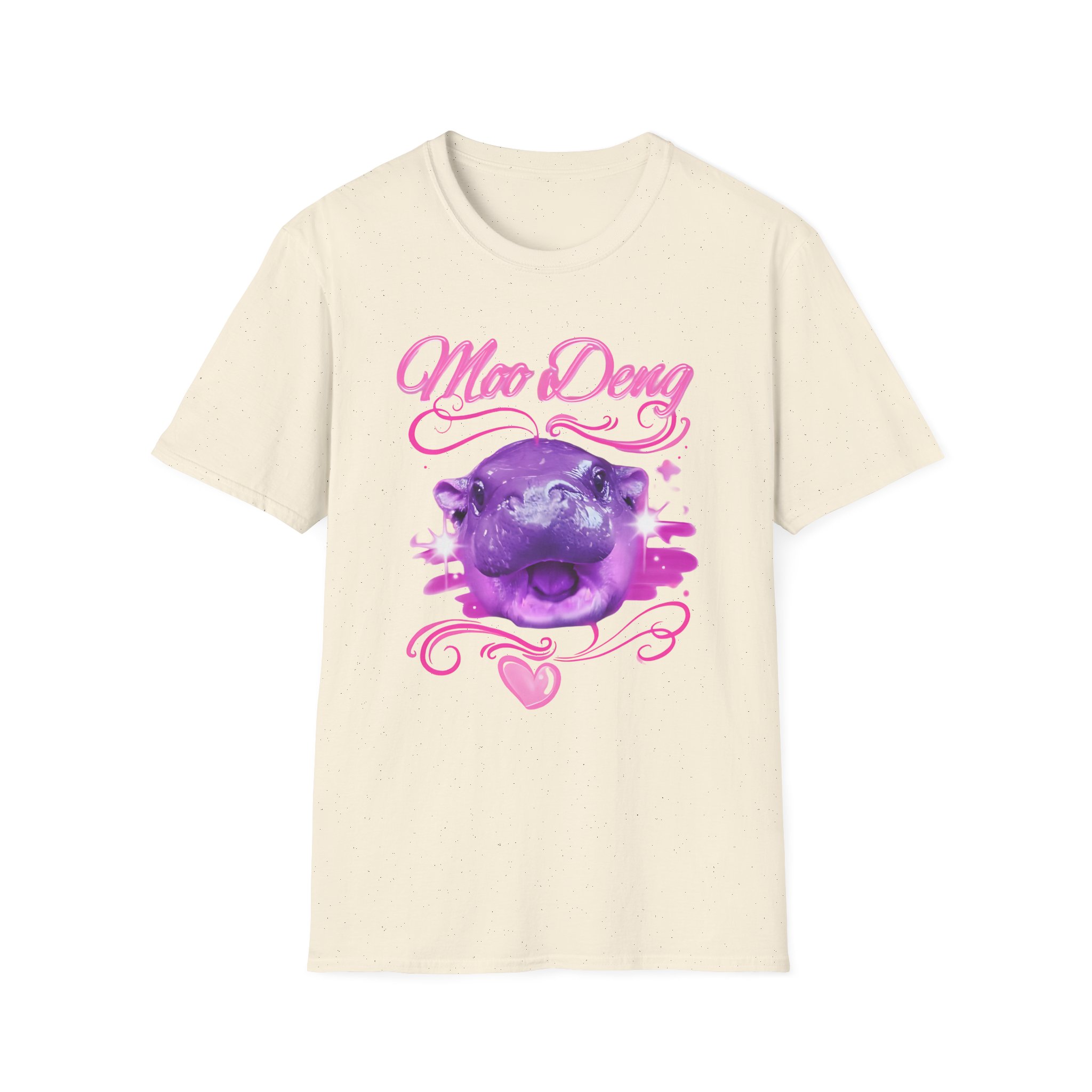 Moo Deng Airbrush Unisex Softstyle T-Shirt