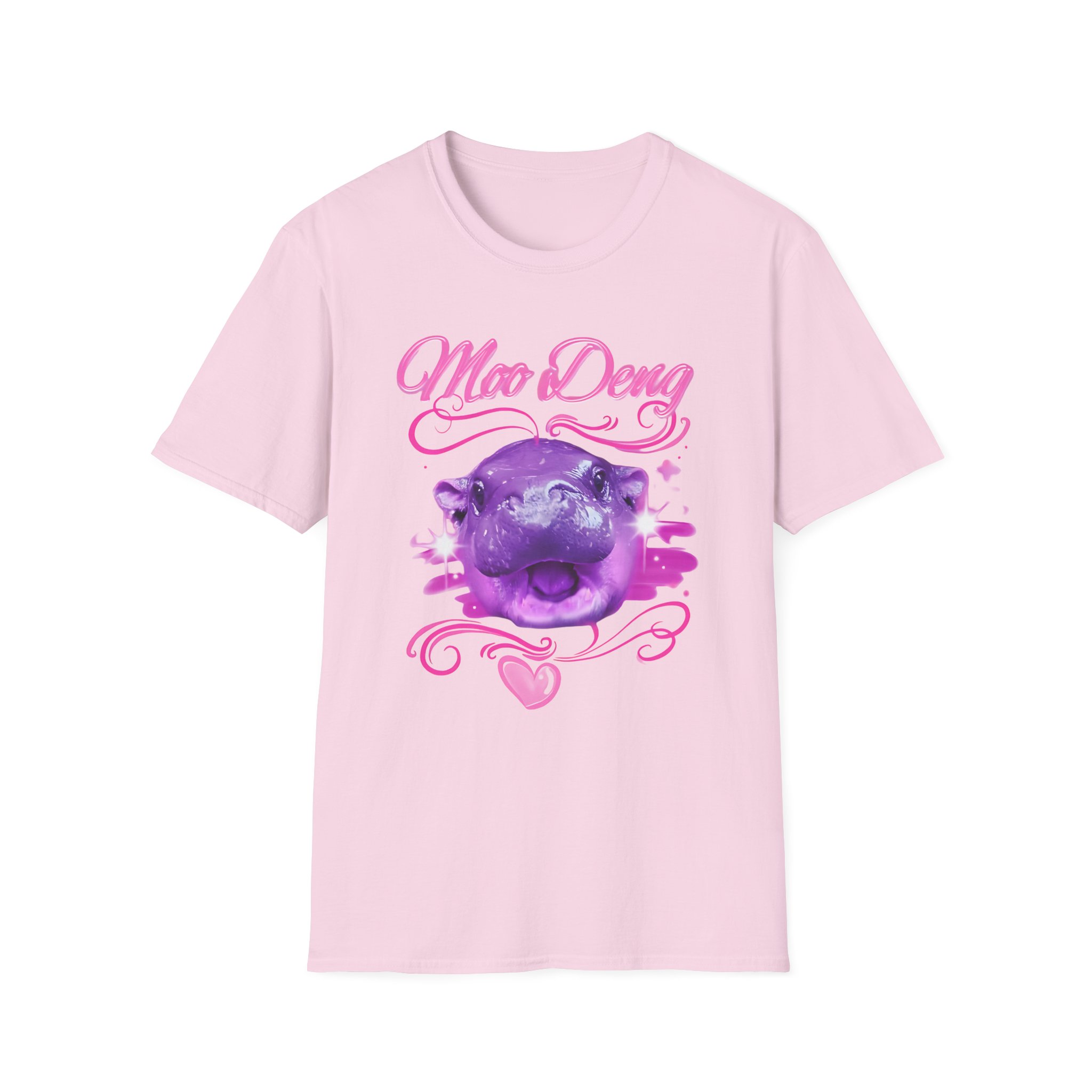 Moo Deng Airbrush Unisex Softstyle T-Shirt