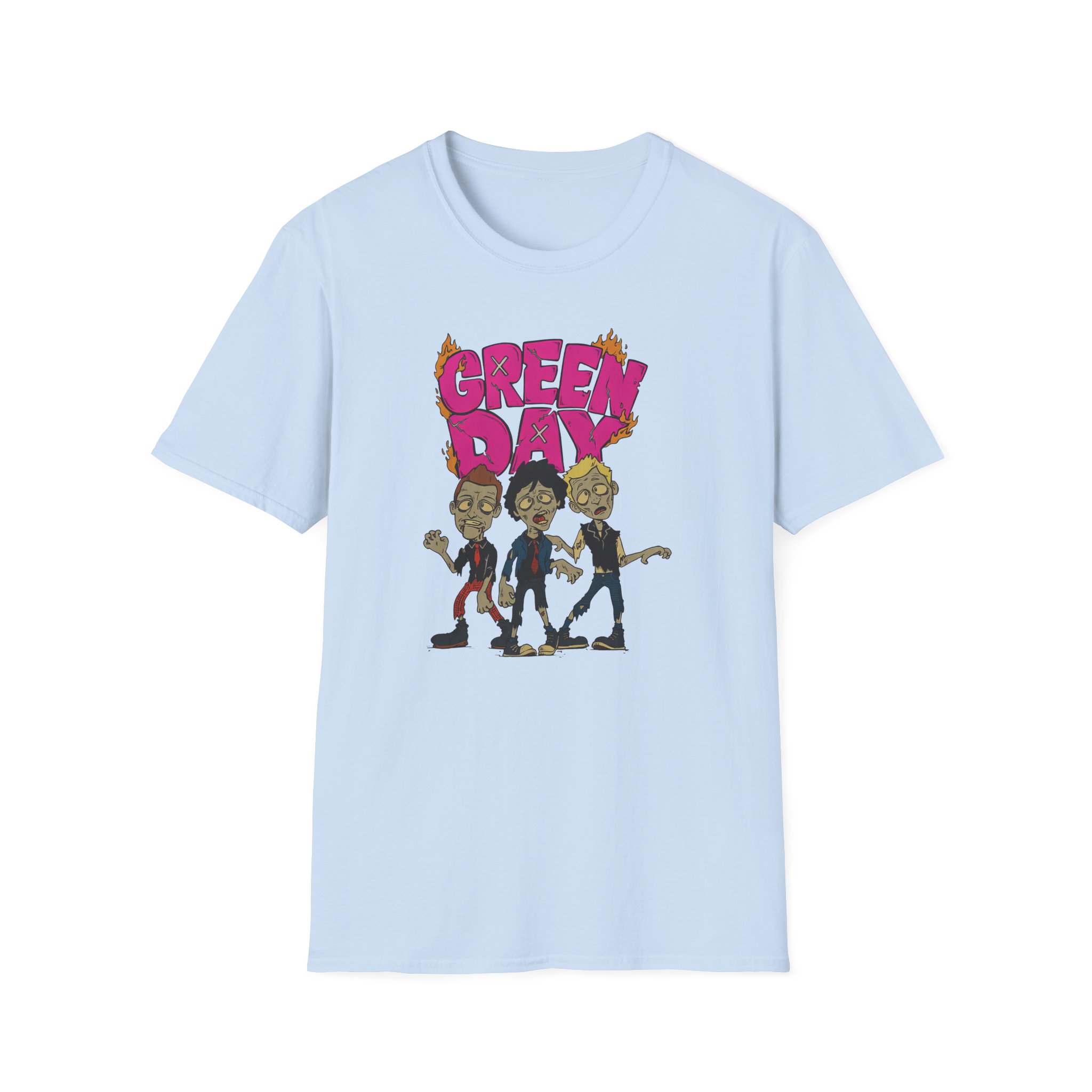Green Day Walking Green Day Zombie Unisex Softstyle T-Shirt