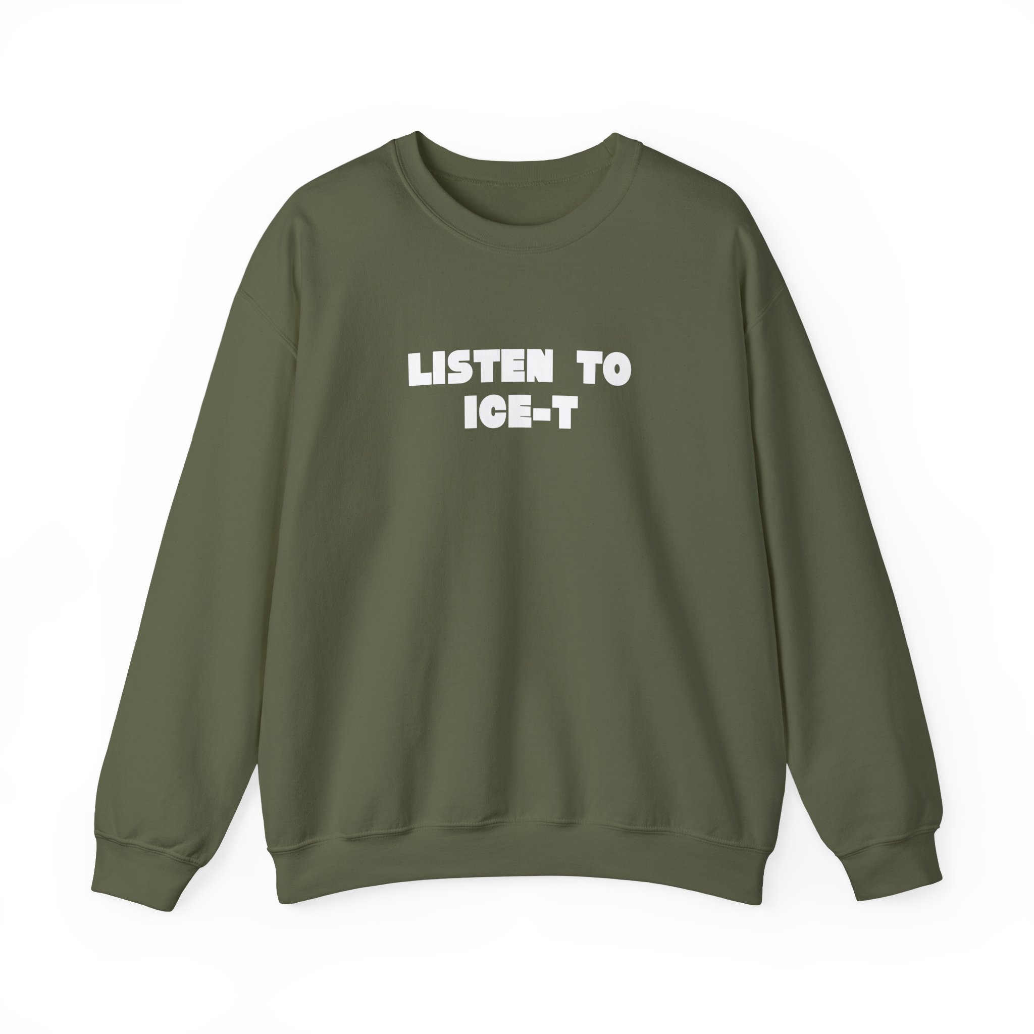 Ice-t Listen To Unisex Heavy Blendâ„¢ Crewneck Sweatshirt