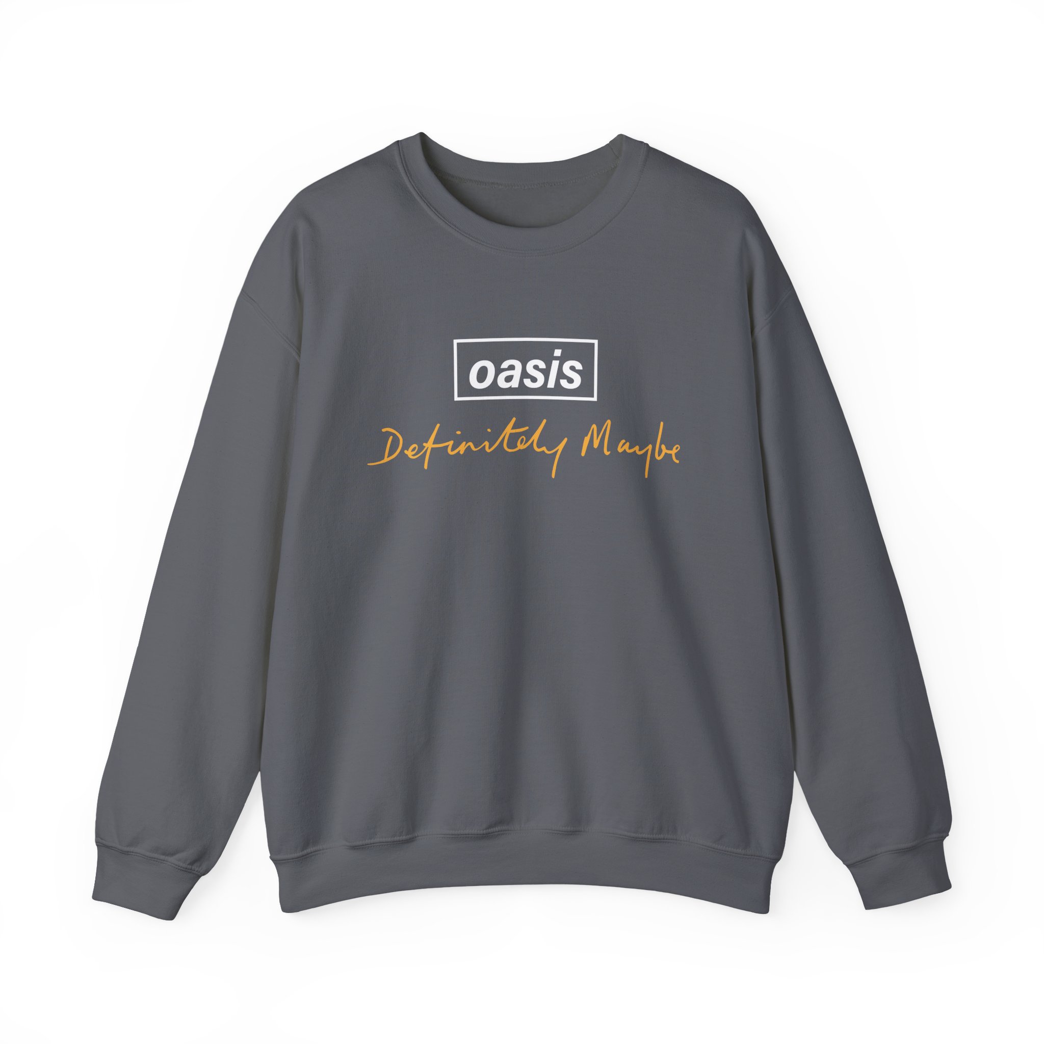 Oasis Definitely Maybe Tracklist Unisex Heavy Blendâ„¢ Crewneck Sweatshirt