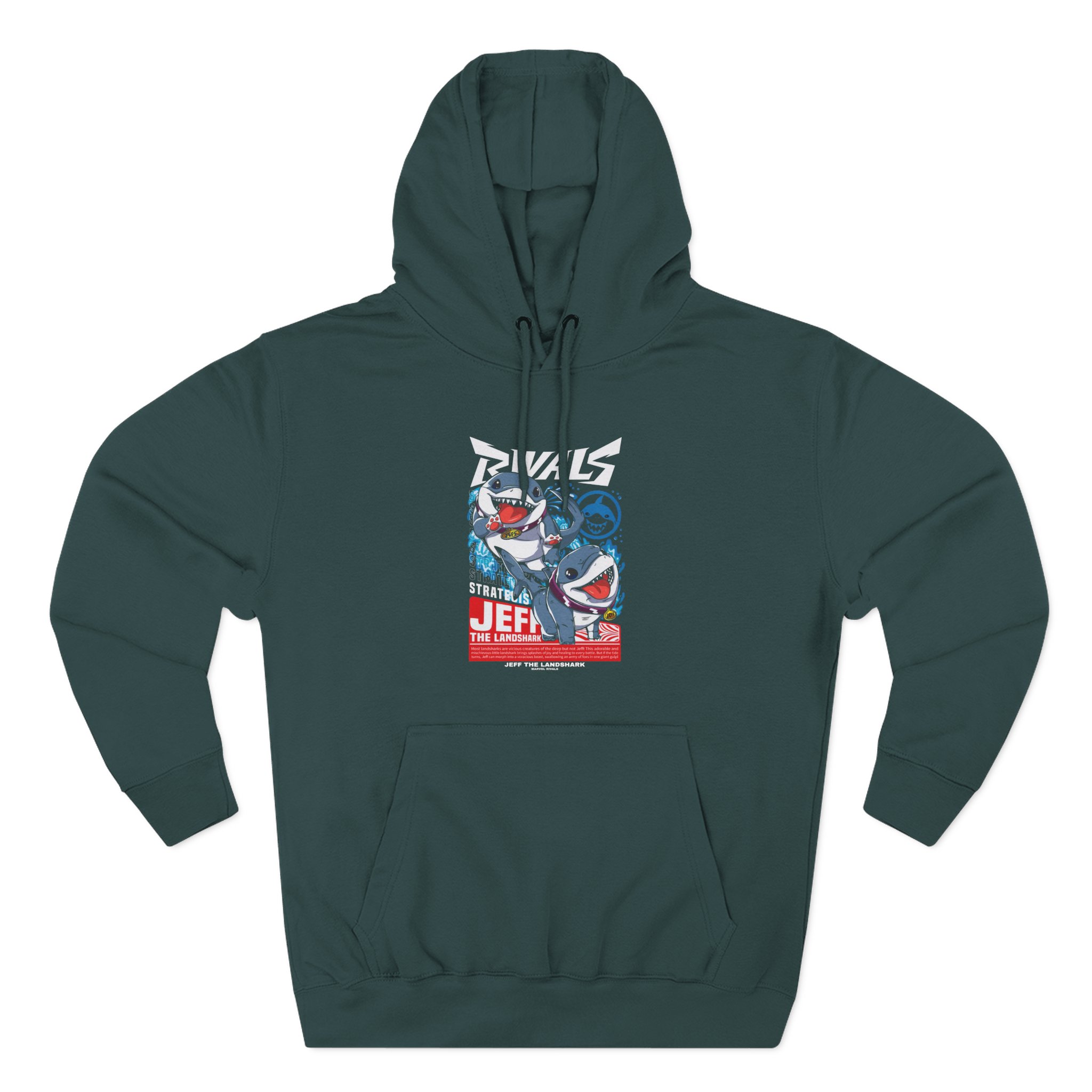 Jeff the Land Shark Three-Panel Fleece Hoodie
