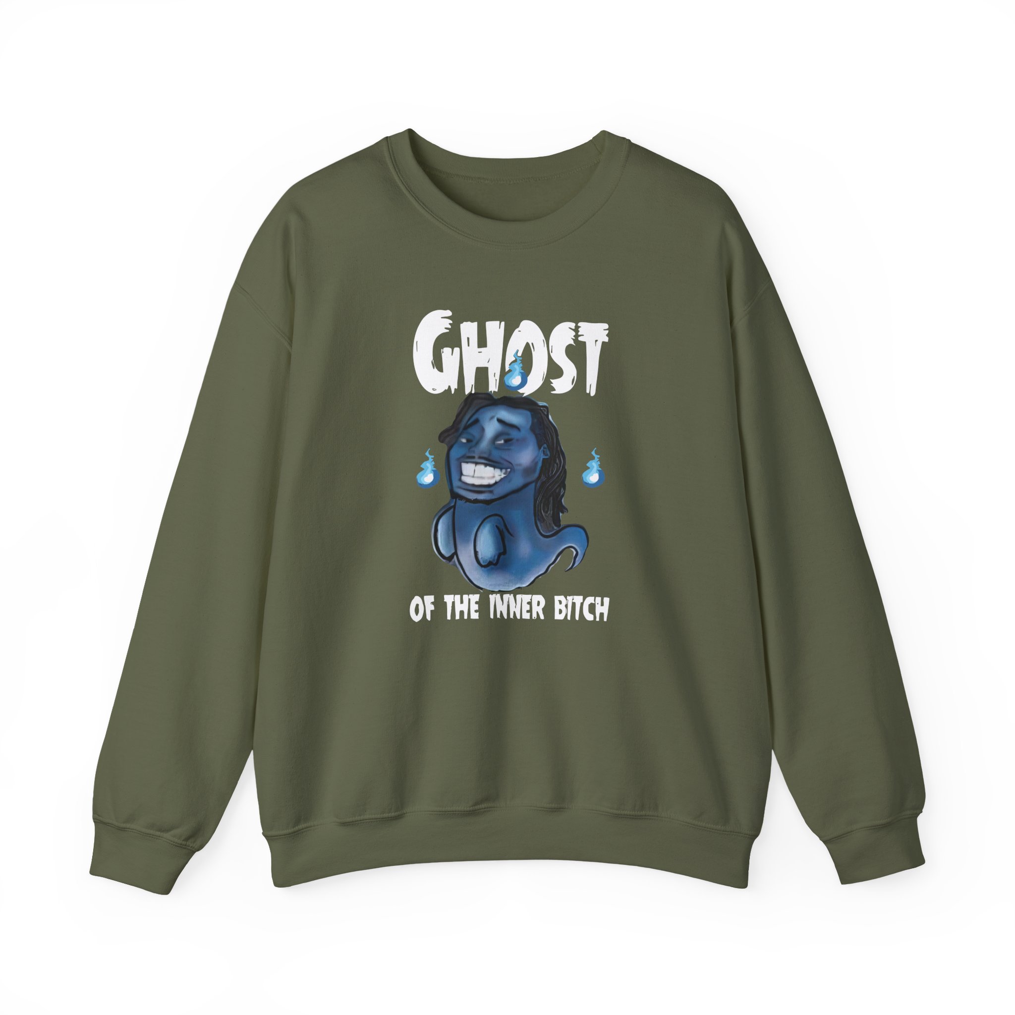 Aba and Preach Ghost of the Inner Bitch Unisex Heavy Blendâ„¢ Crewneck Sweatshirt