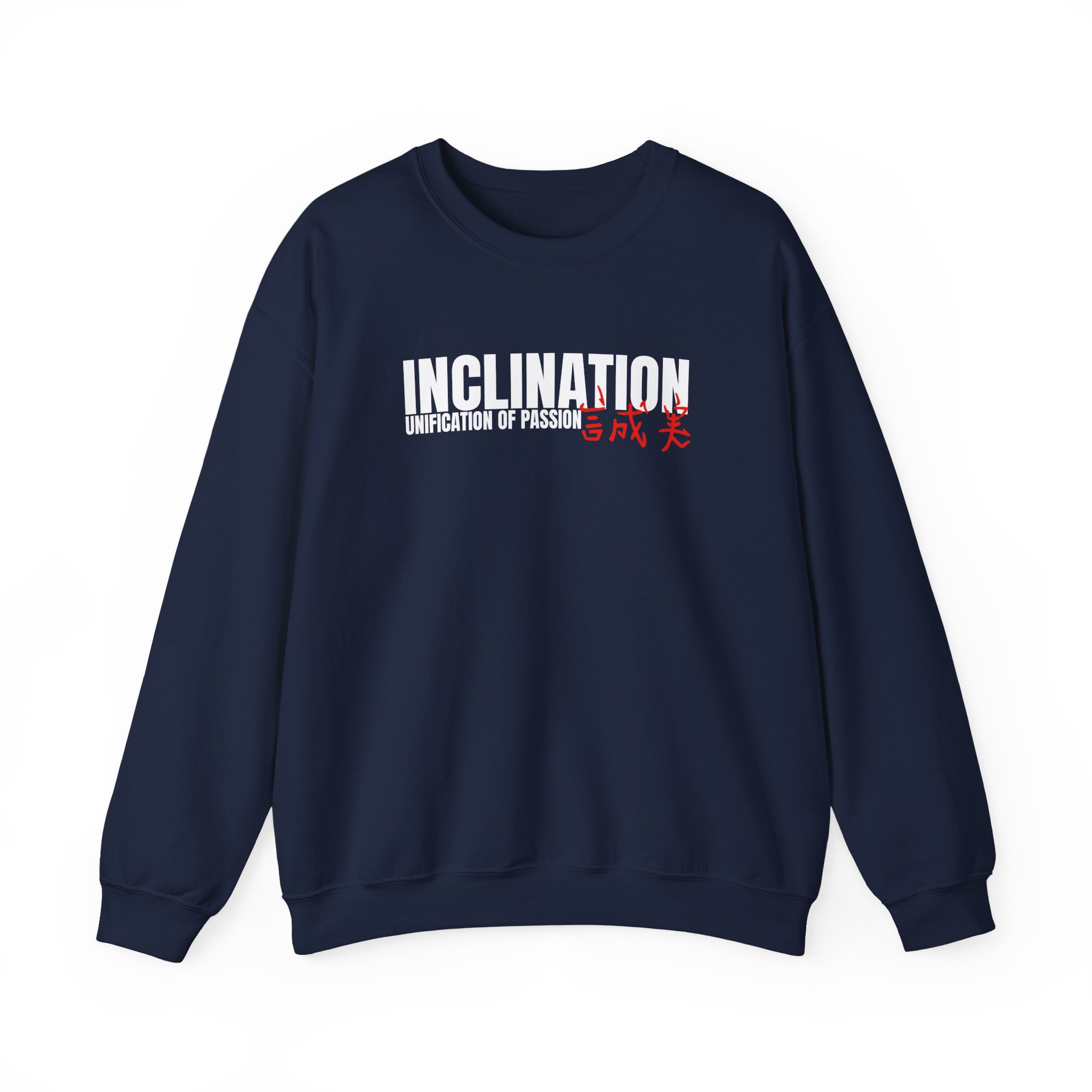 Inclination Straight Edge Unisex Heavy Blendâ„¢ Crewneck Sweatshirt