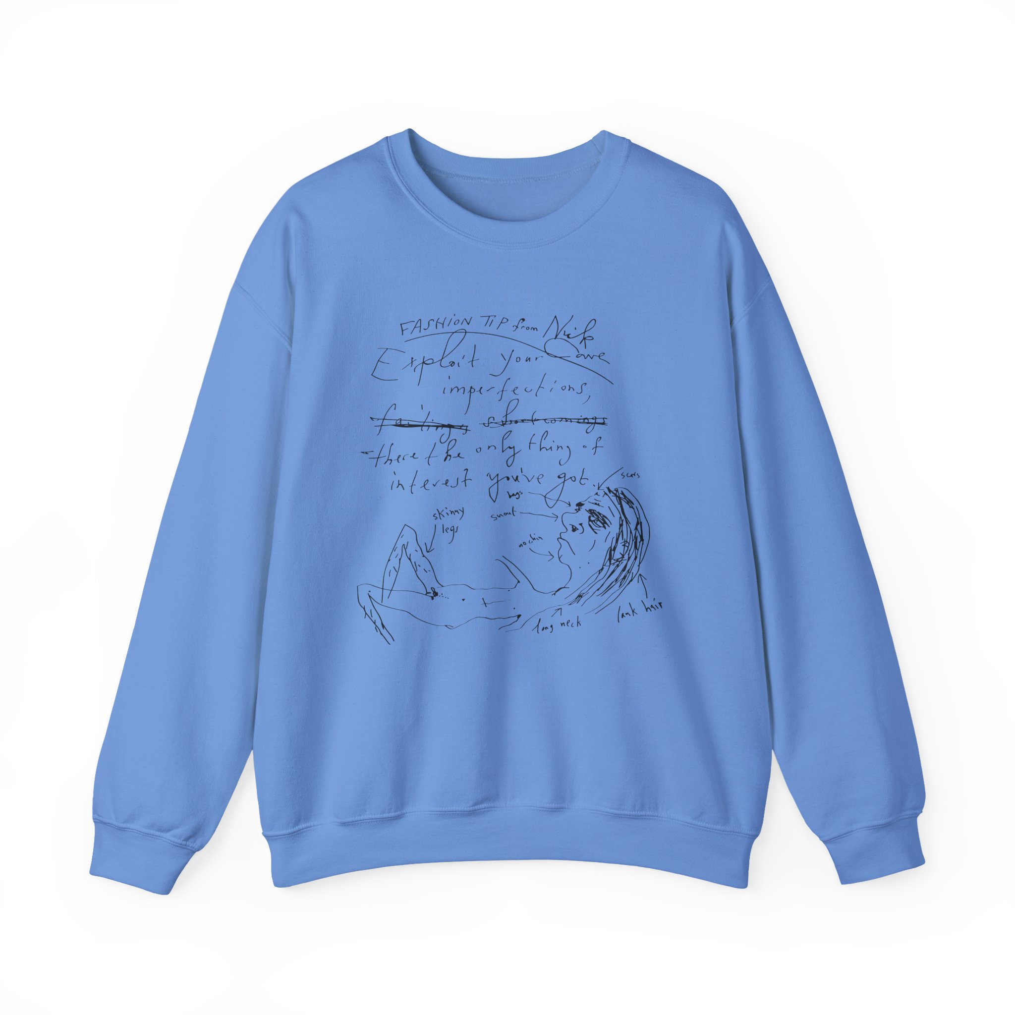 Nick Cave Fashion Tips Unisex Heavy Blendâ„¢ Crewneck Sweatshirt
