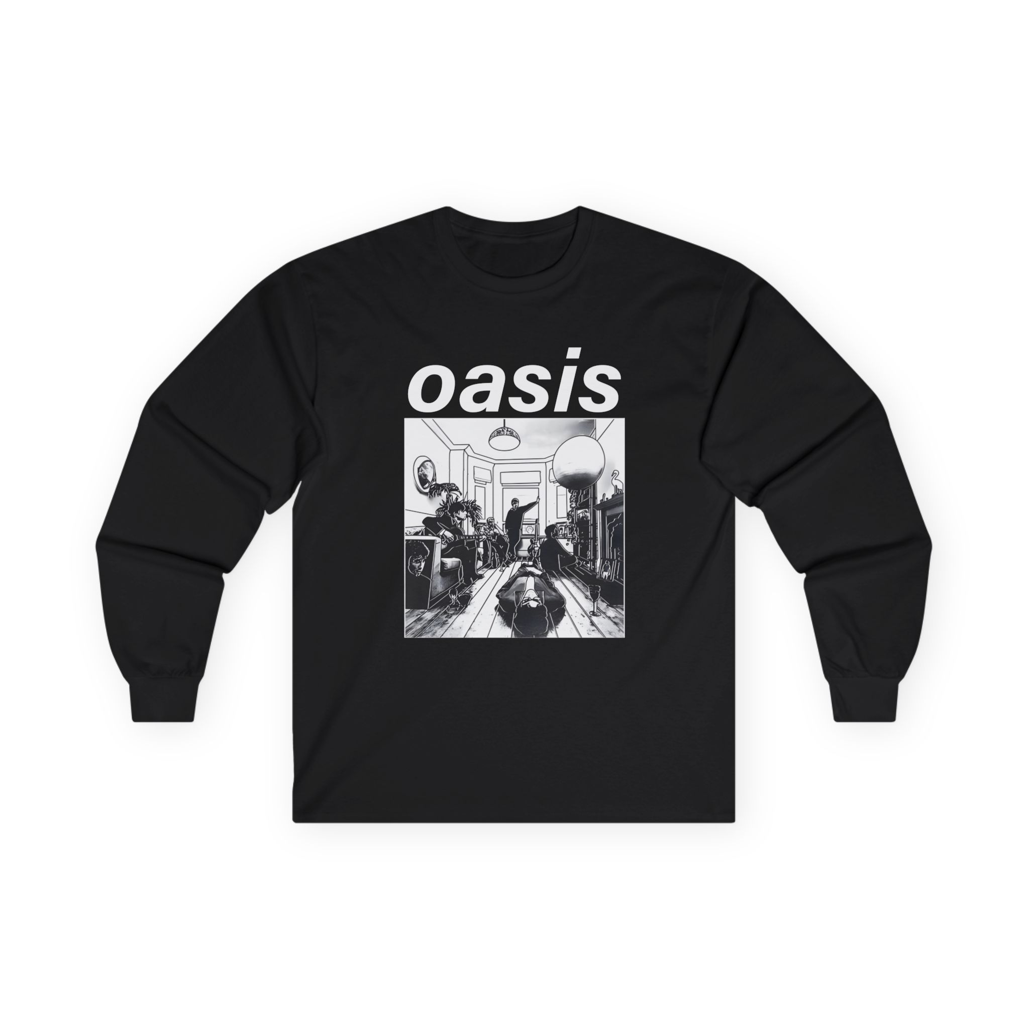 Oasis Definitely Maybe Artwork Unisex Ultra Cotton Long Sleeve Tee