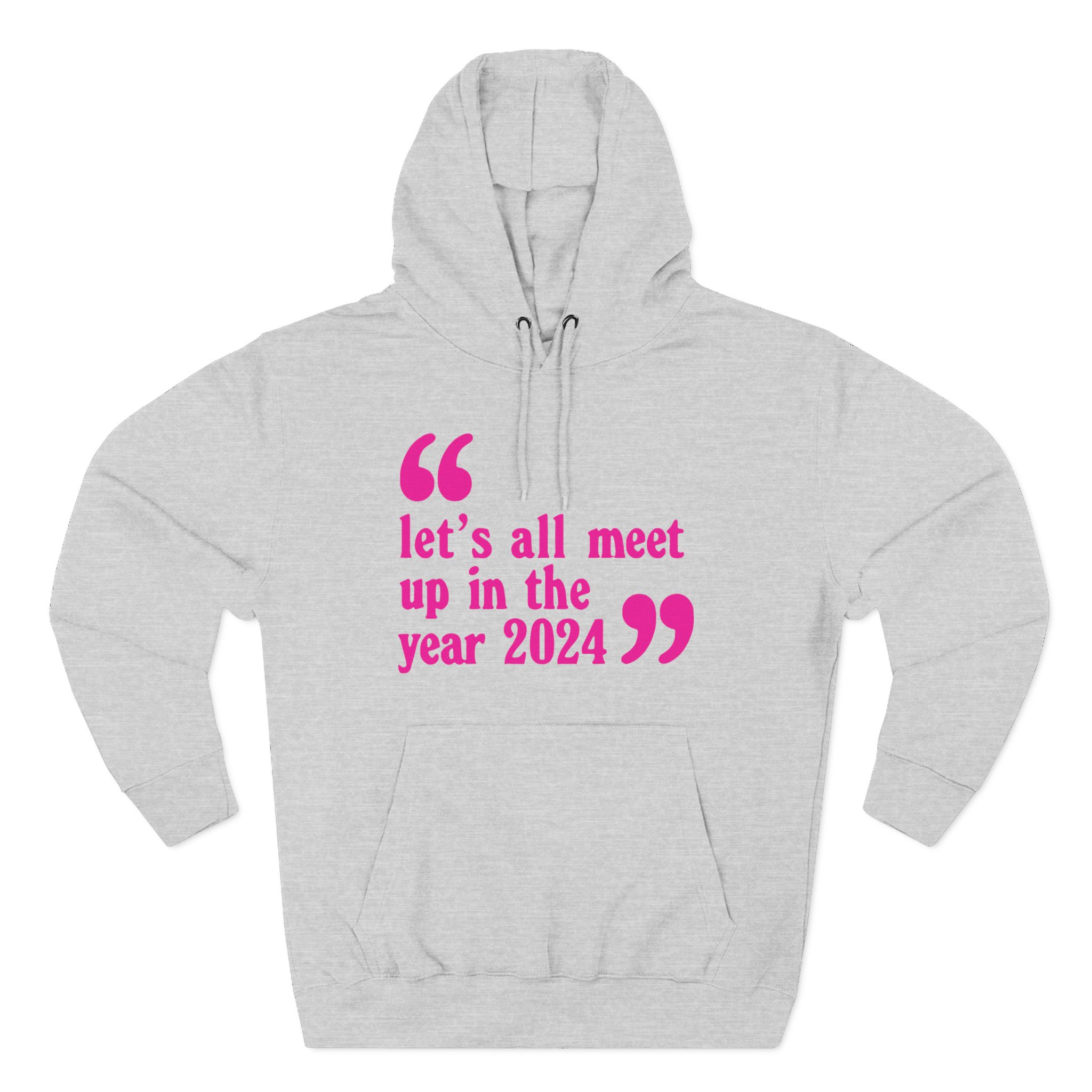Pulp Let’s All Meet Up Ecru Three-Panel Fleece Hoodie
