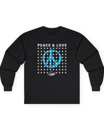 Ringo Starr Peace & Love Stars Unisex Ultra Cotton Long Sleeve Tee