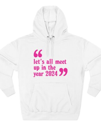 Pulp Let’s All Meet Up Ecru Three-Panel Fleece Hoodie