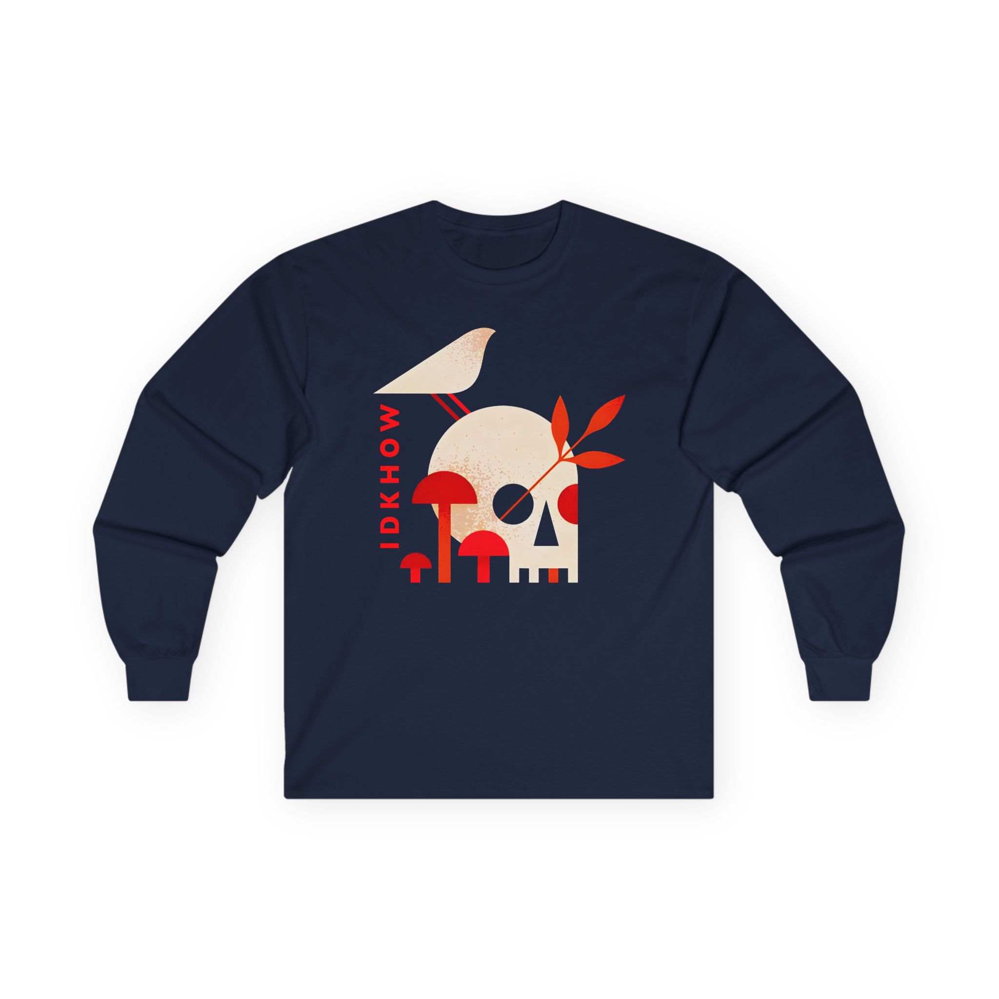 iDKHOW Skull Mushroom Unisex Ultra Cotton Long Sleeve Tee